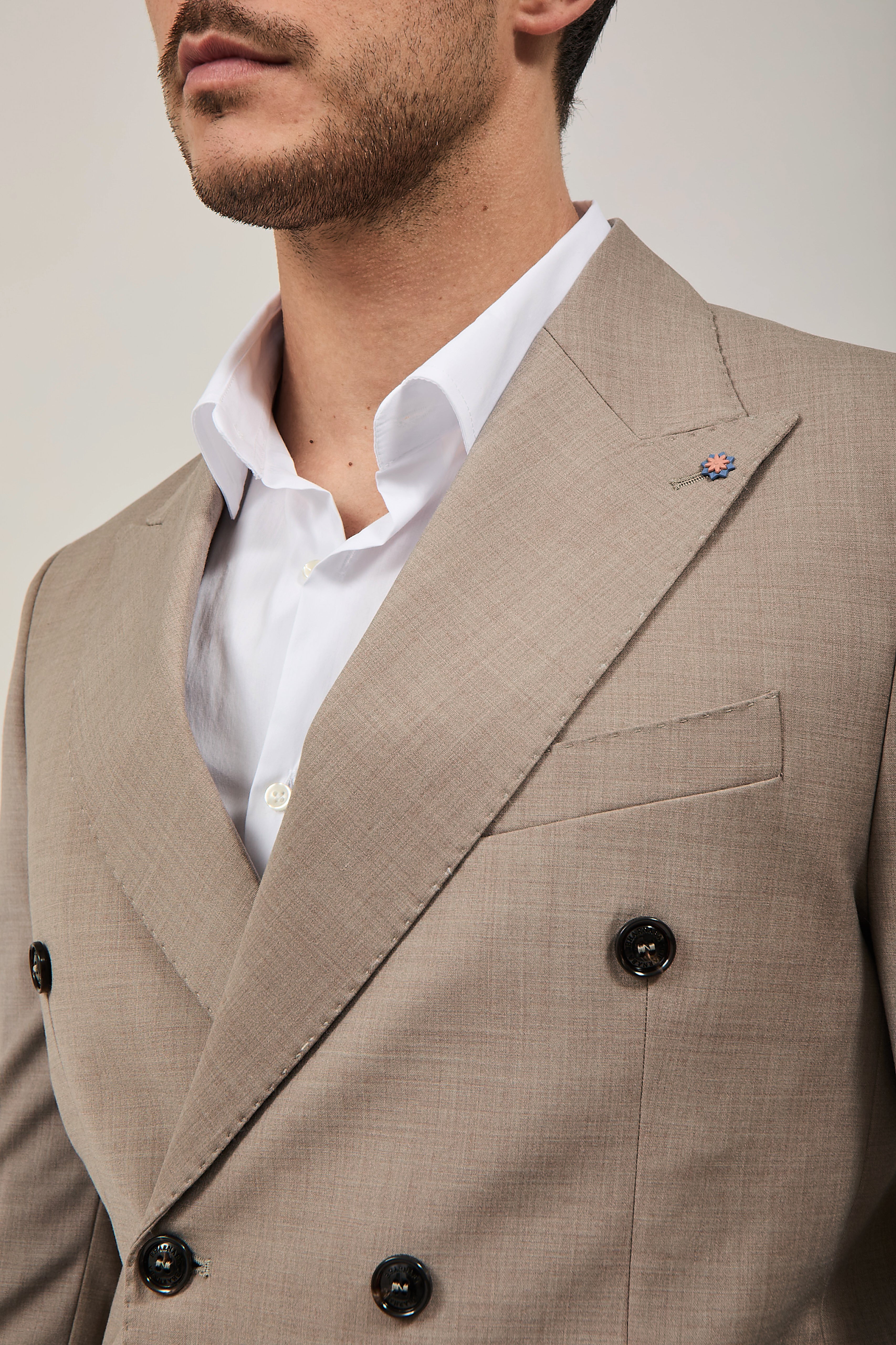 Abito Bharnaba Adige Doppiopetto Beige