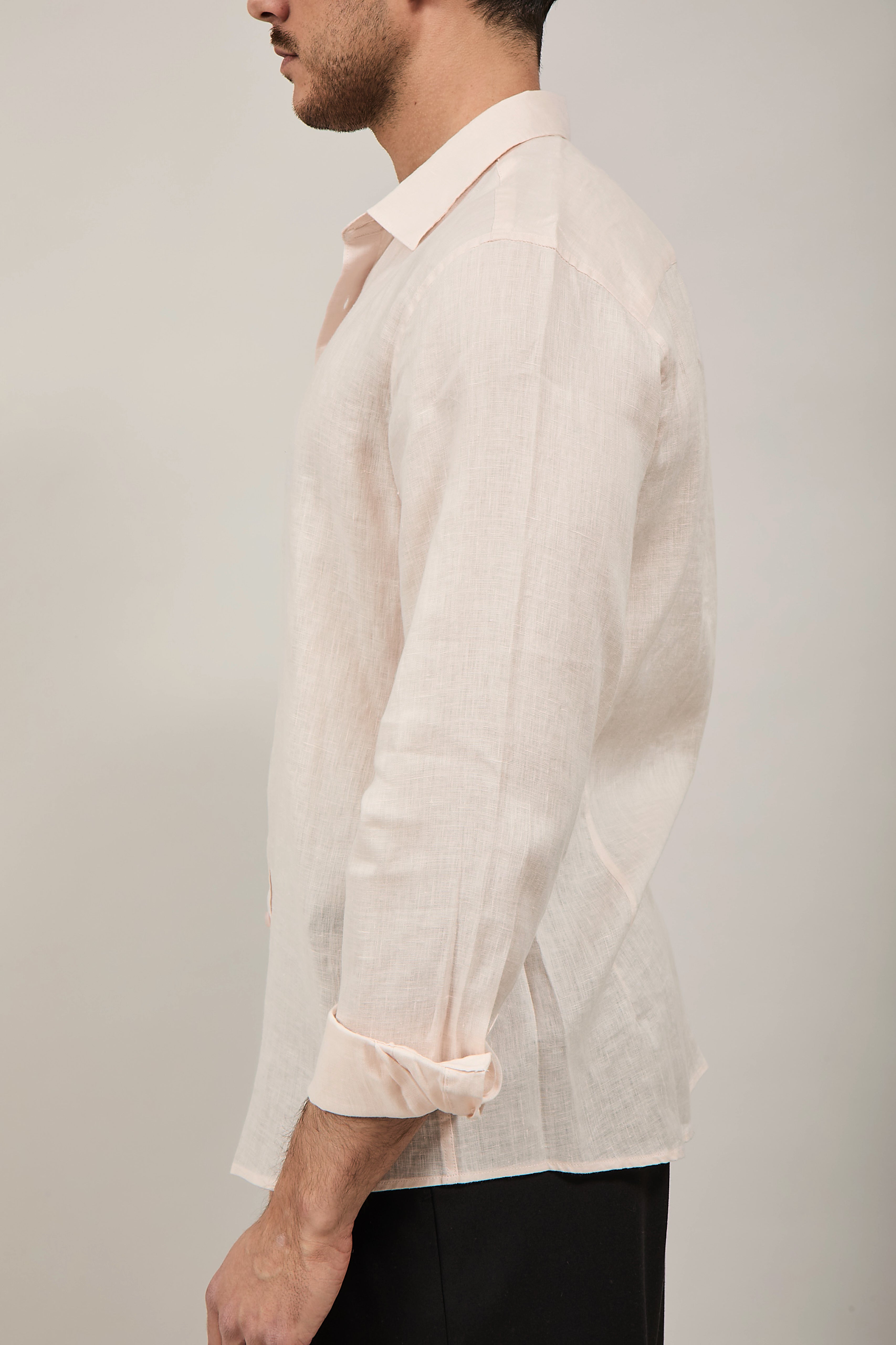 Camicia Gianni Lupo Lino 7619 Rosa