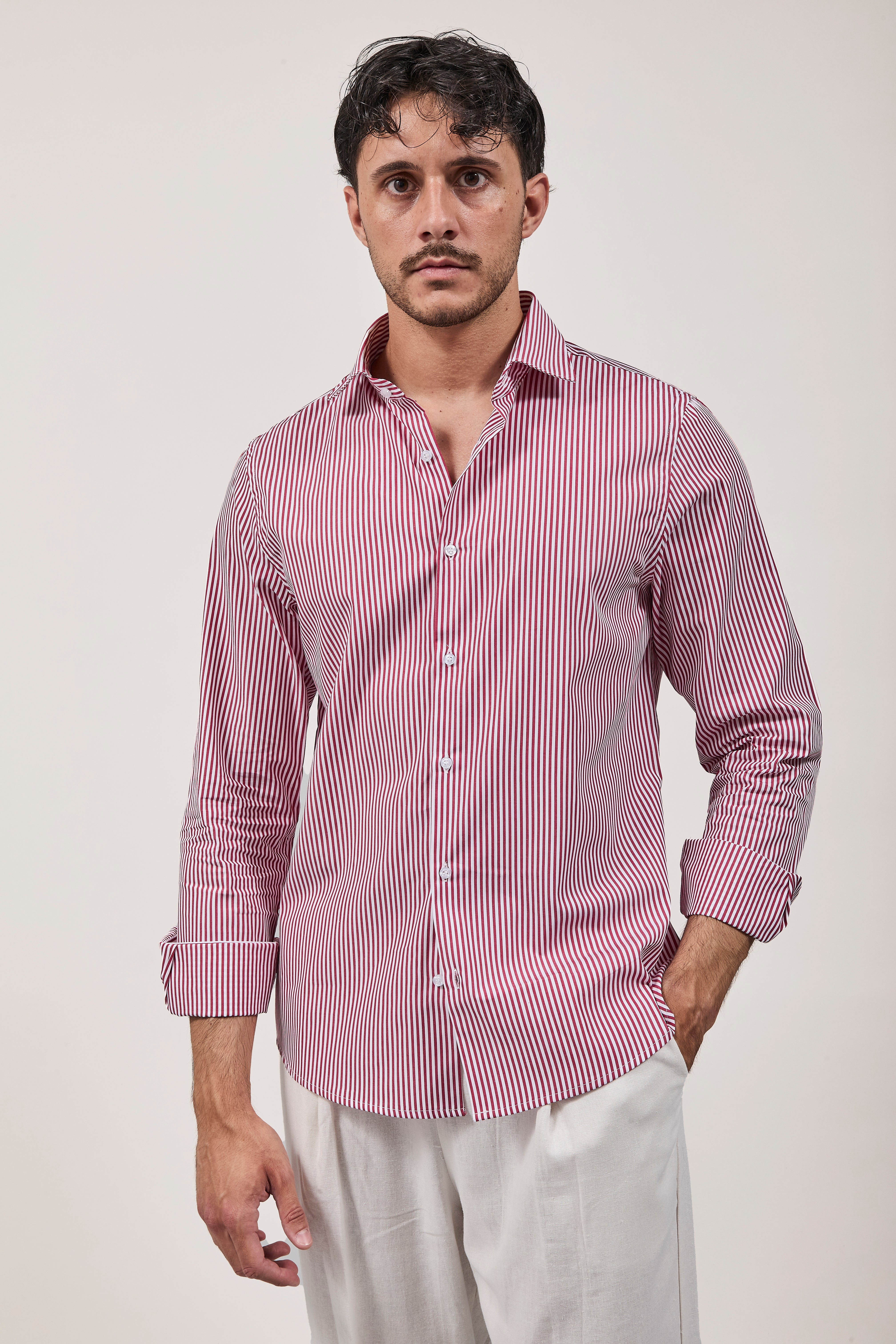 Camicia Why Not Brand Bordeaux CR10