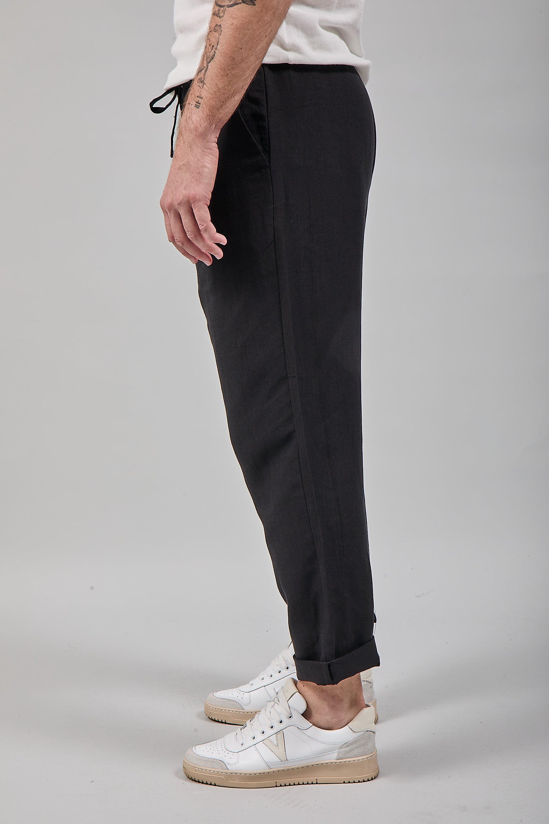 Pantalaccio Lino Berna 1419 Nero