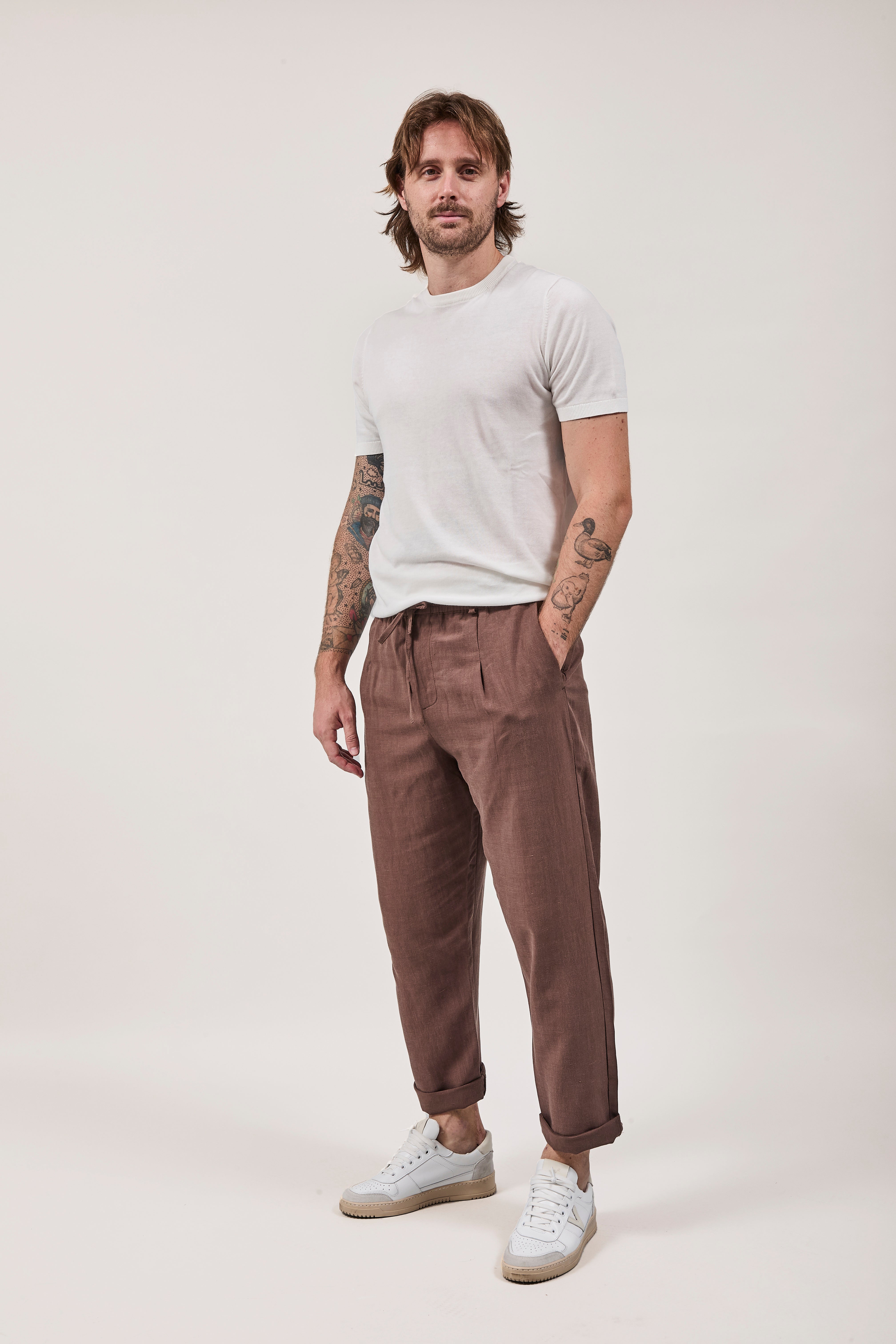 Pantalaccio Lino Berna 1419 Moro