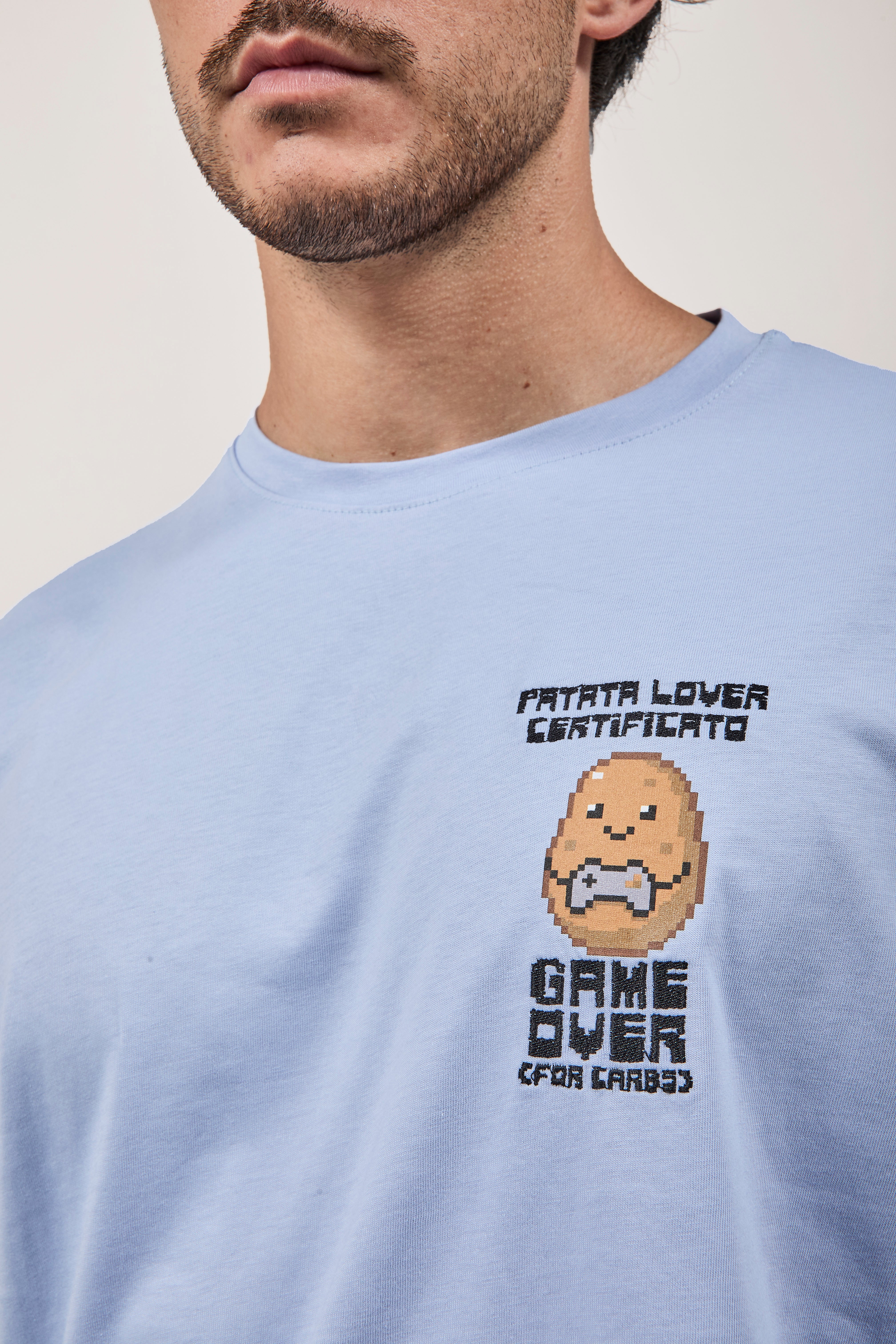 T-shirt Berna Patata Lover Celeste