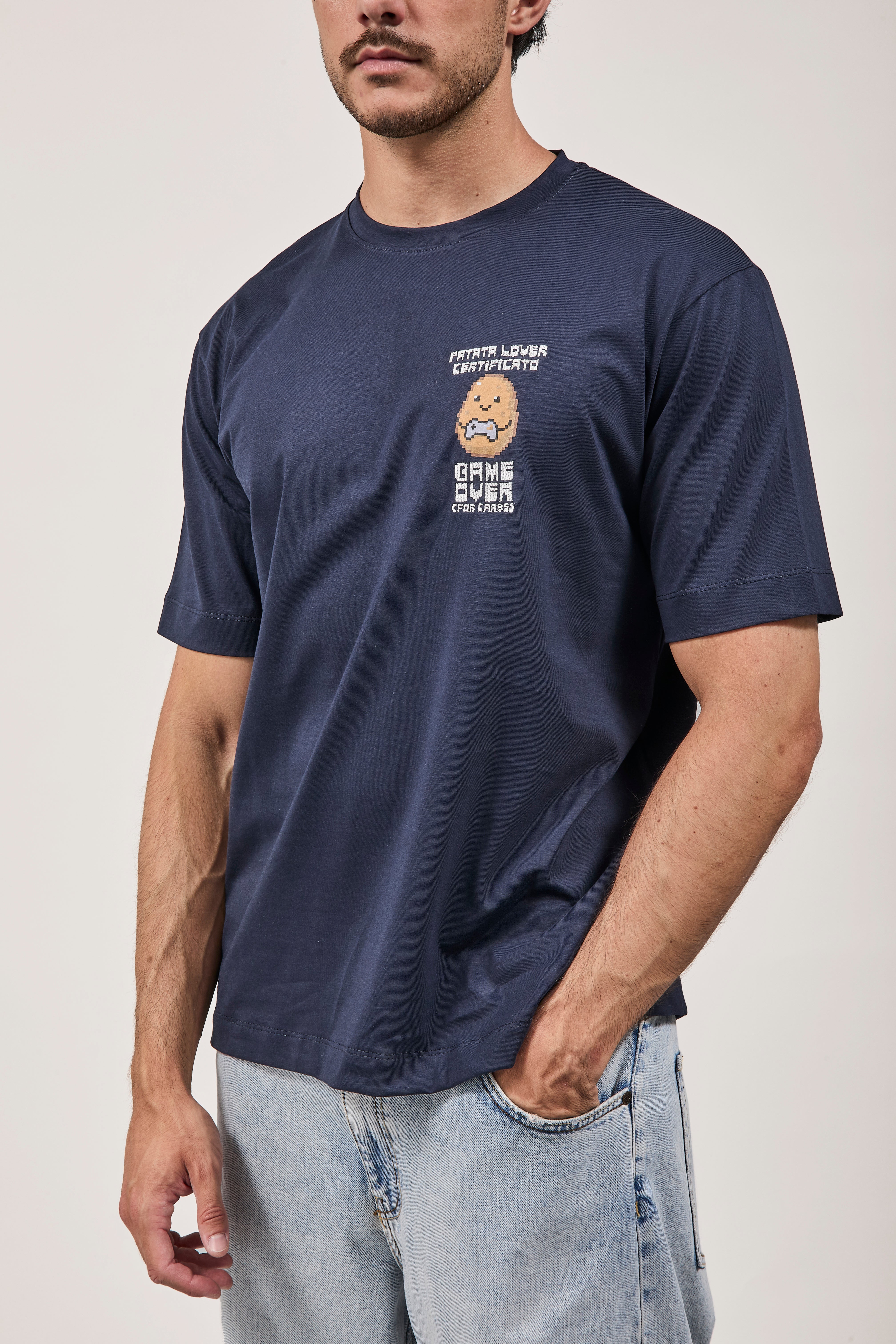 T-shirt Berna Patata Lover Blu