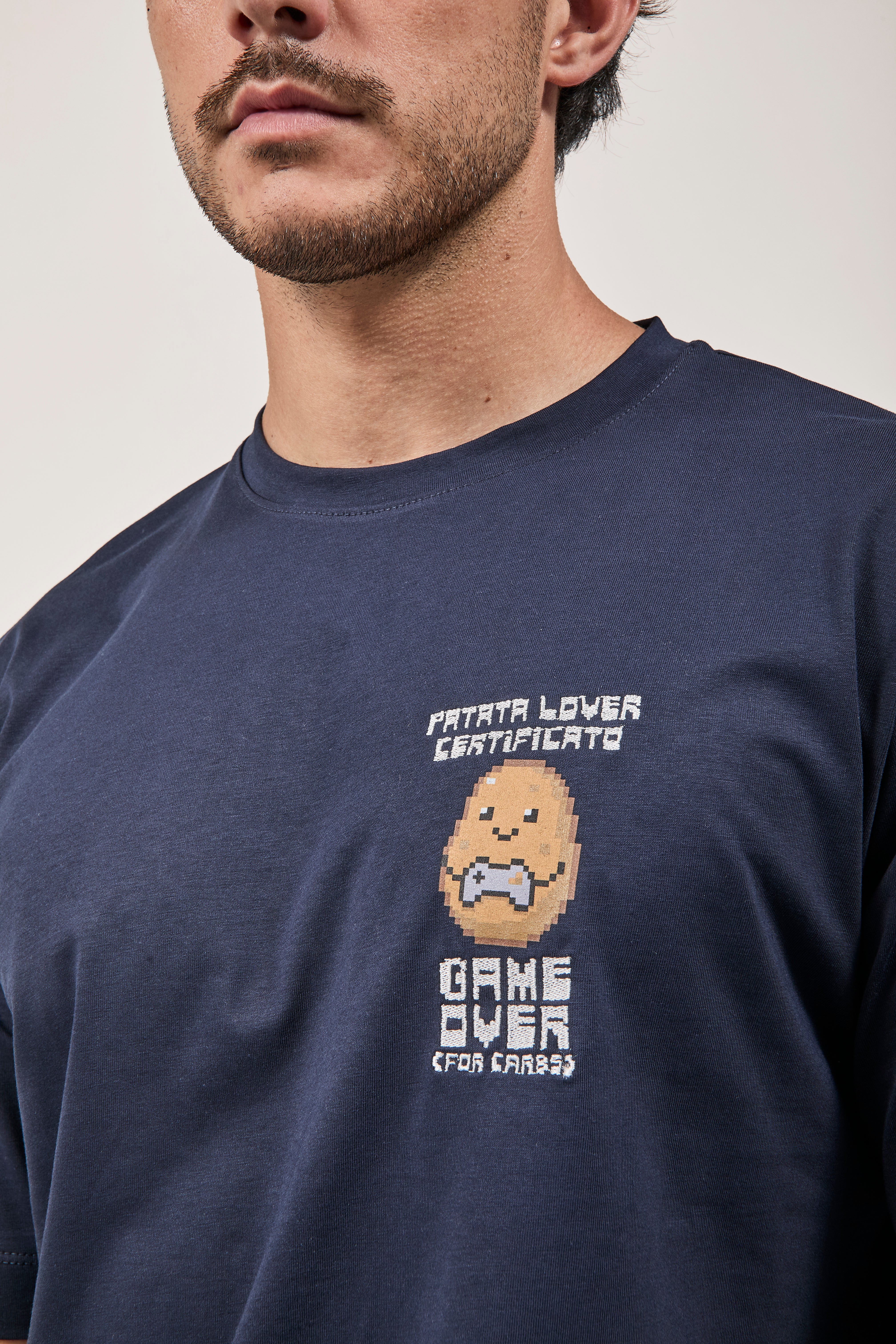 T-shirt Berna Patata Lover Blu