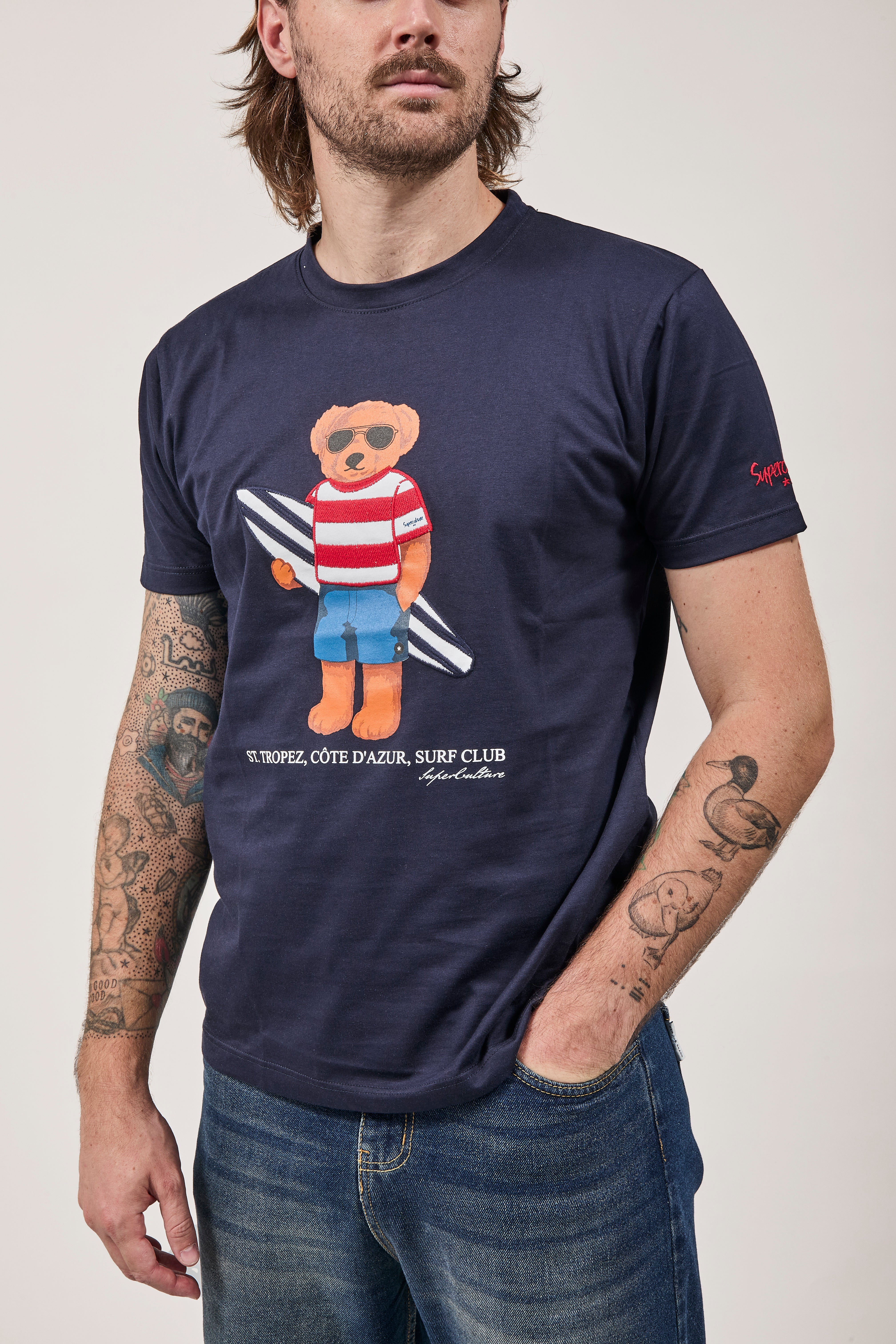 T-shirt Superculture Blu A1915