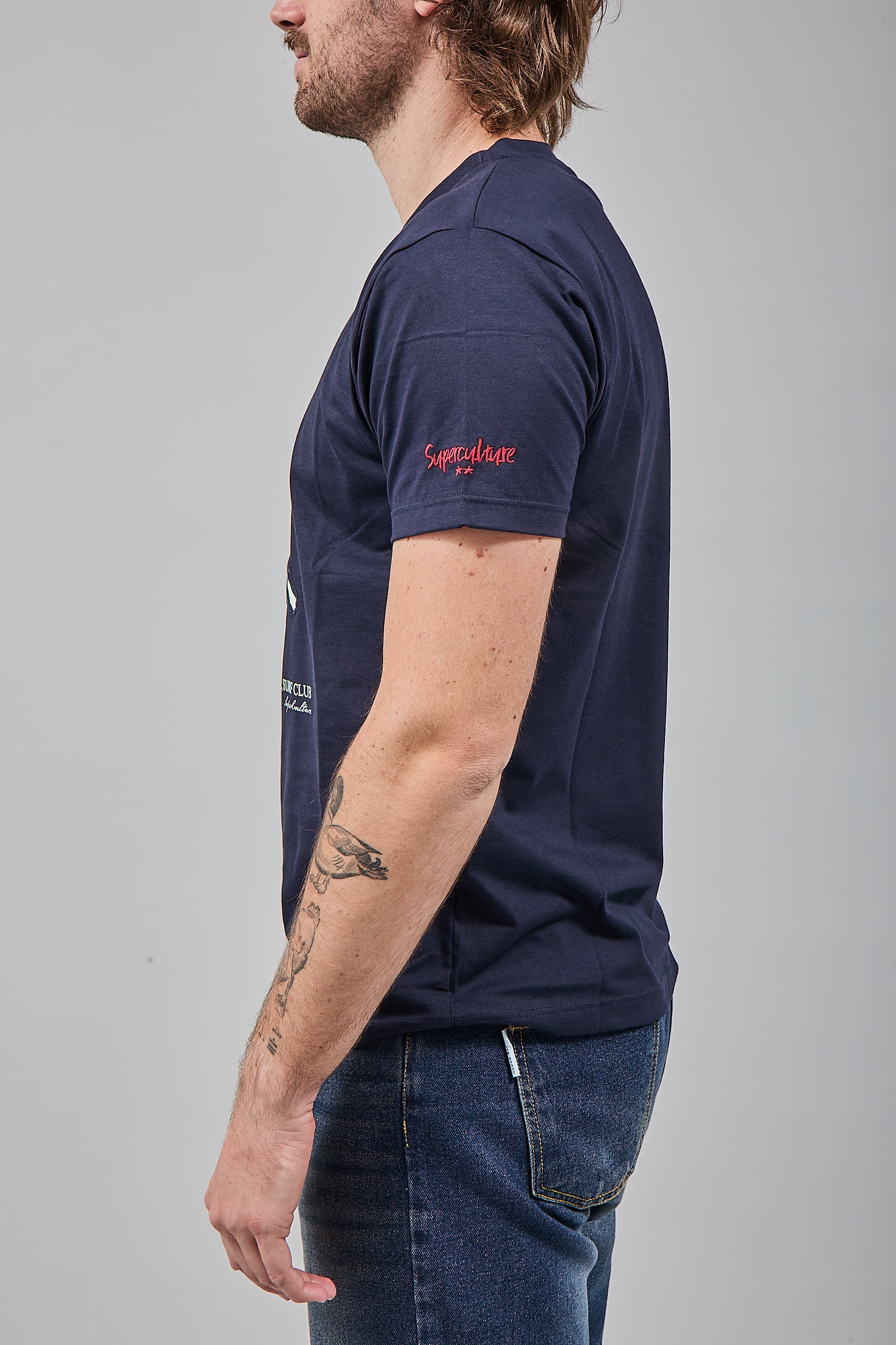 T-shirt Superculture Blu A1915