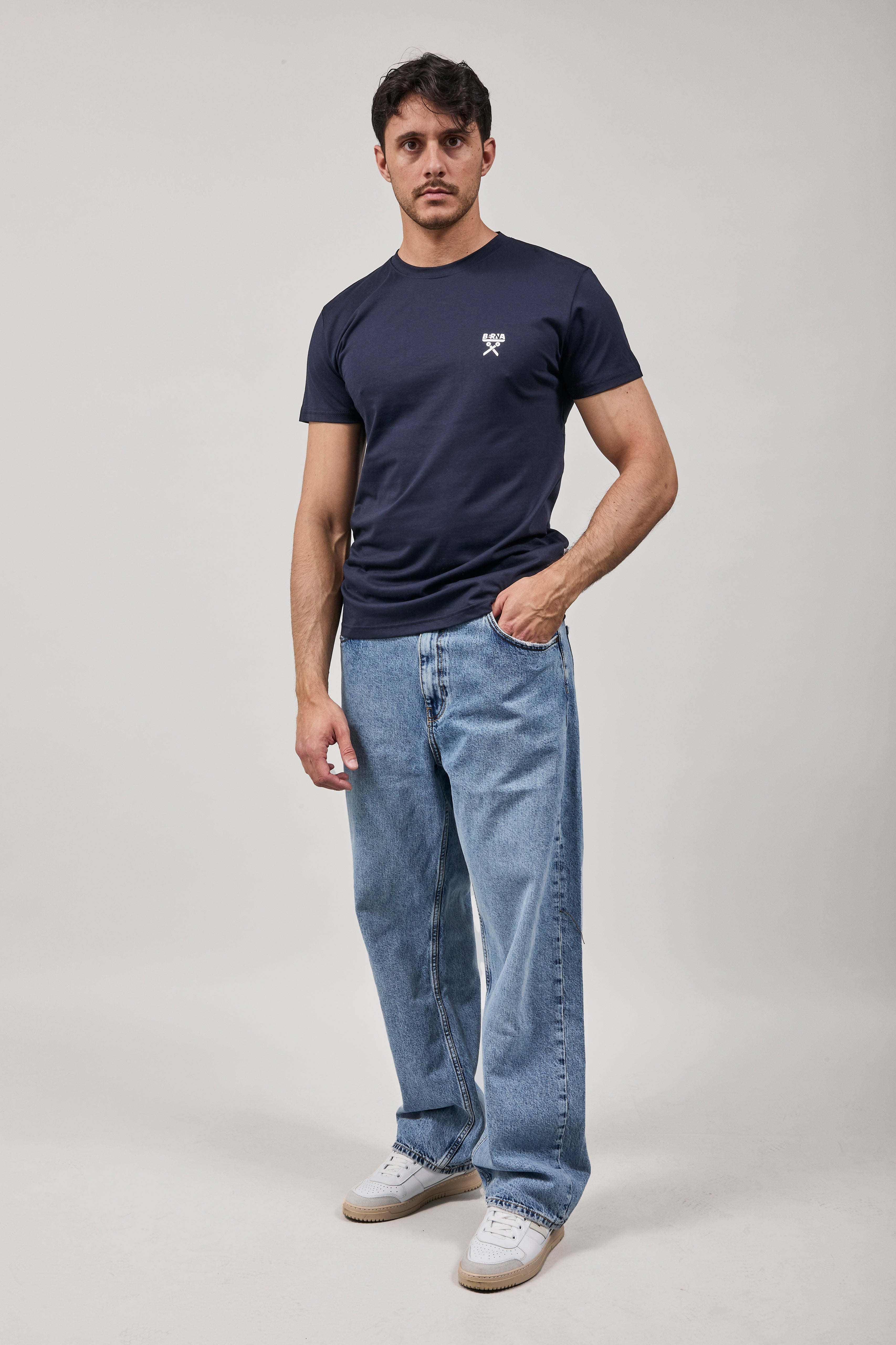 T-shirt Berna Logo Blu