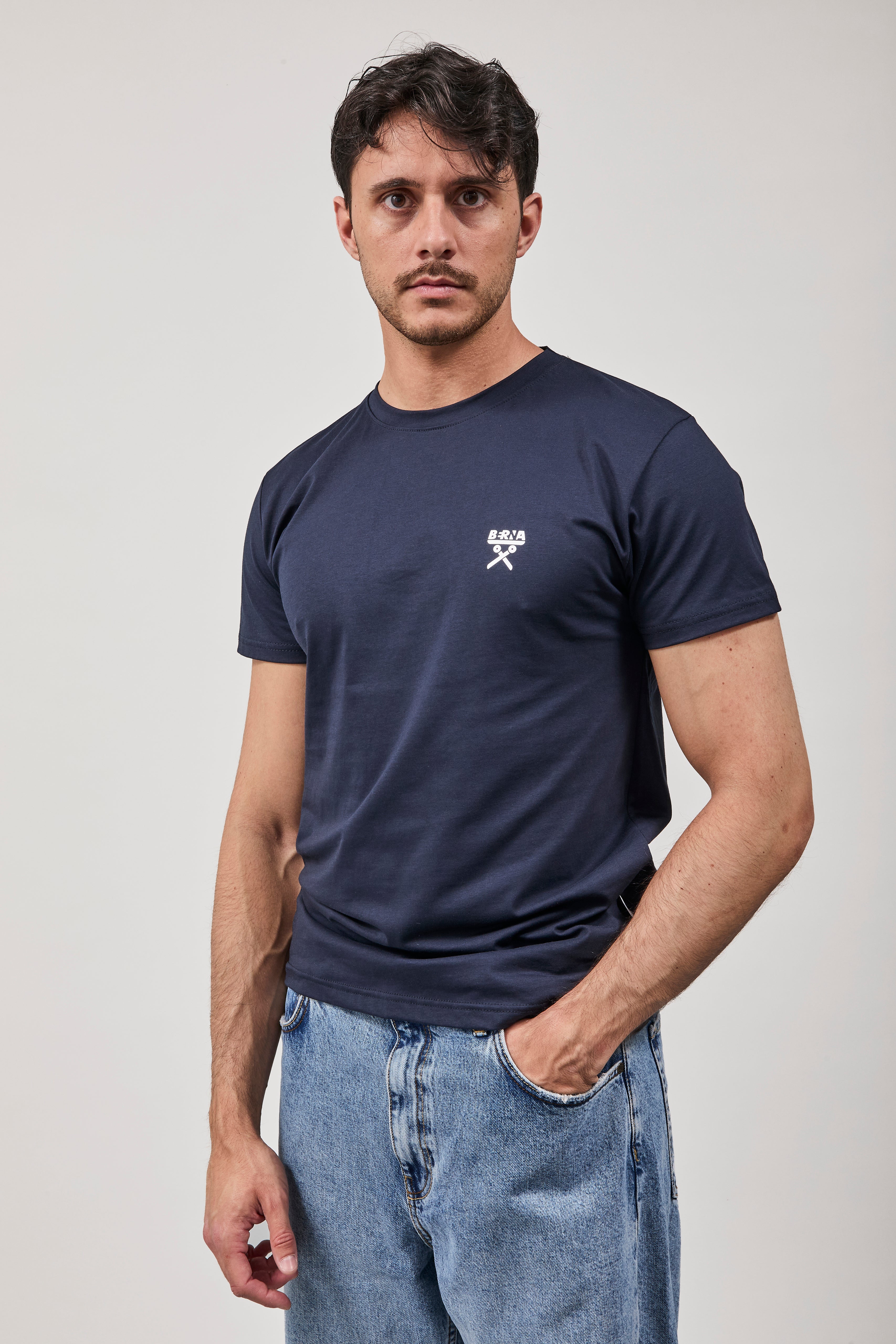 T-shirt Berna Logo Blu