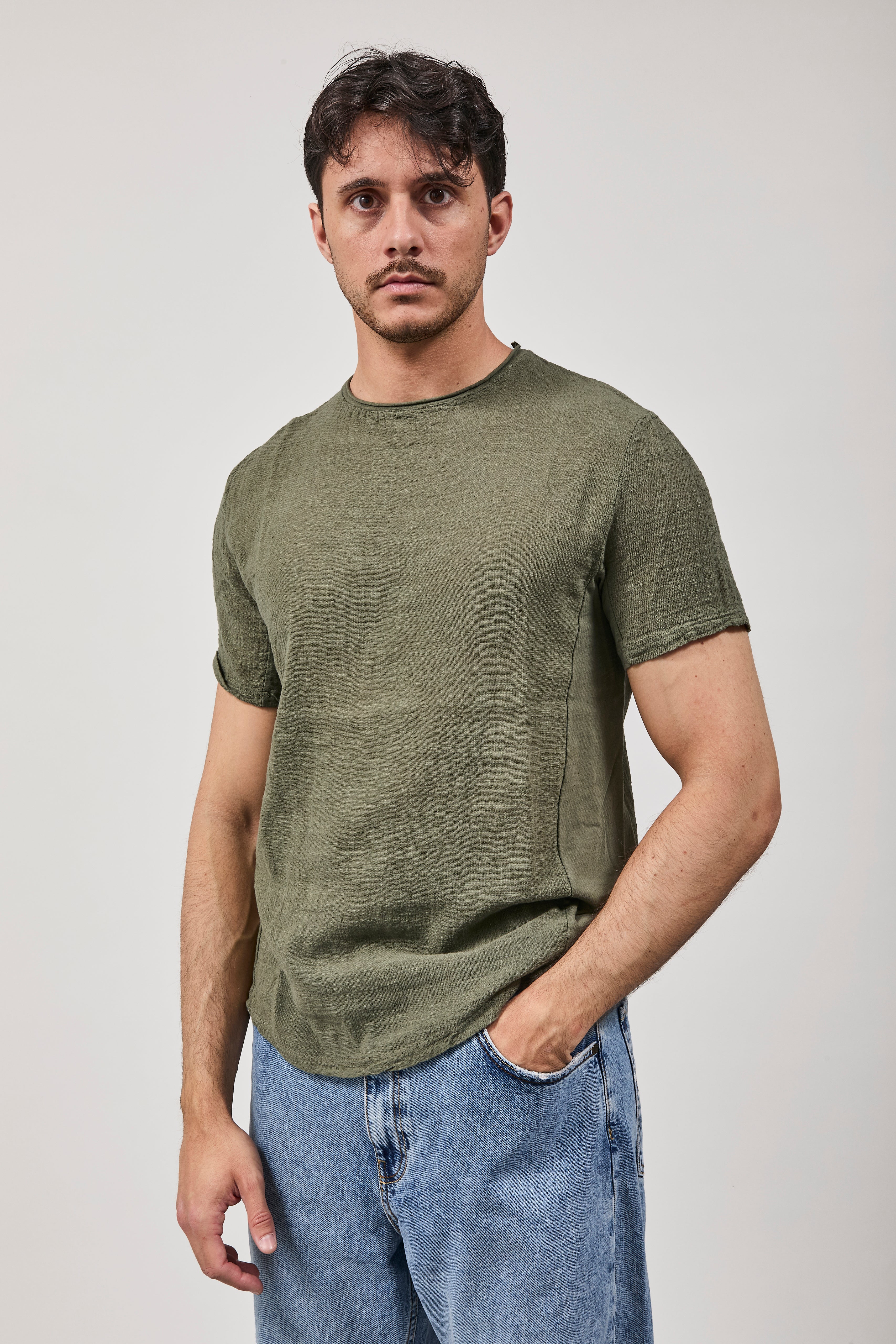 T-shirt Imperial Goffrata Verde T84