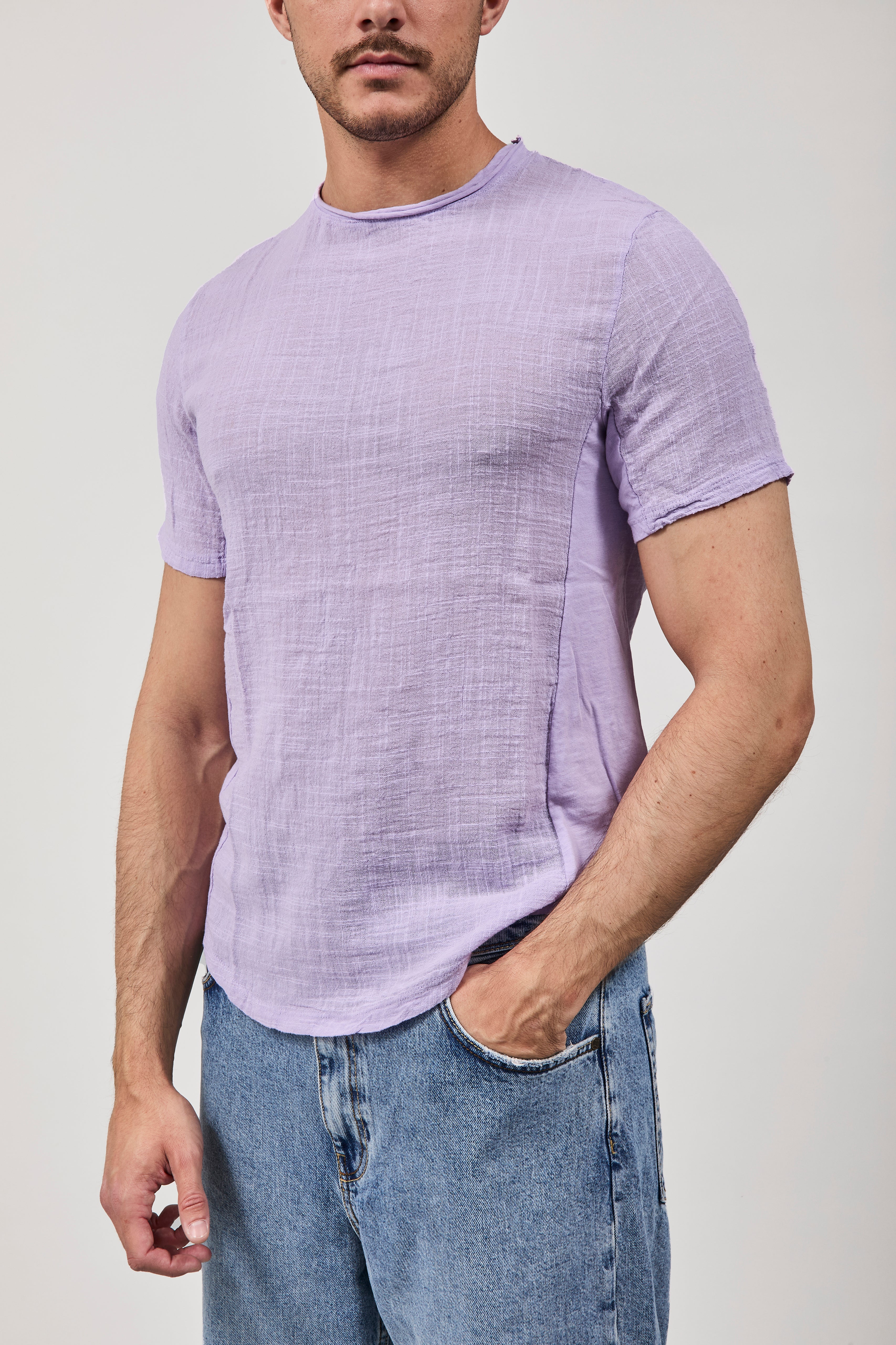 T-shirt Imperial Goffrata Malva T84