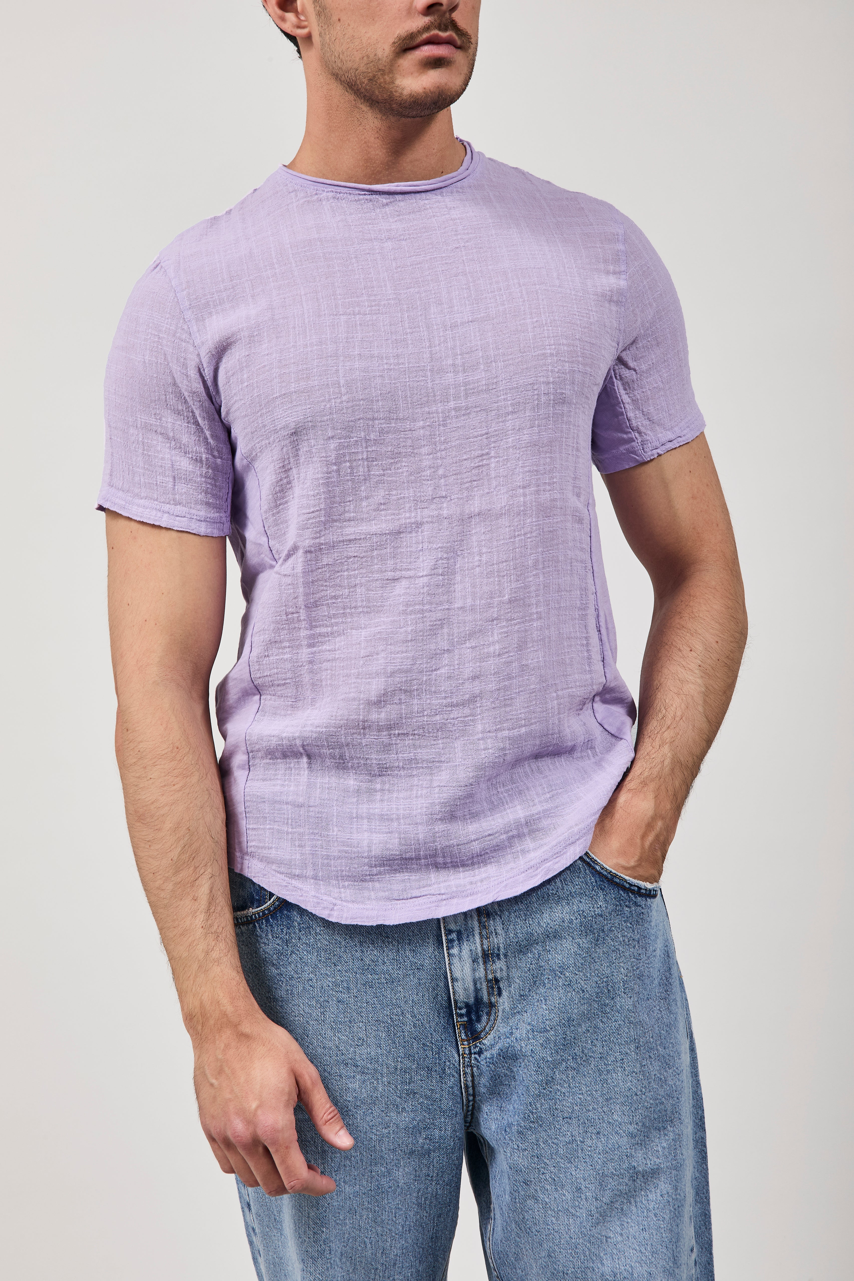 T-shirt Imperial Goffrata Malva T84