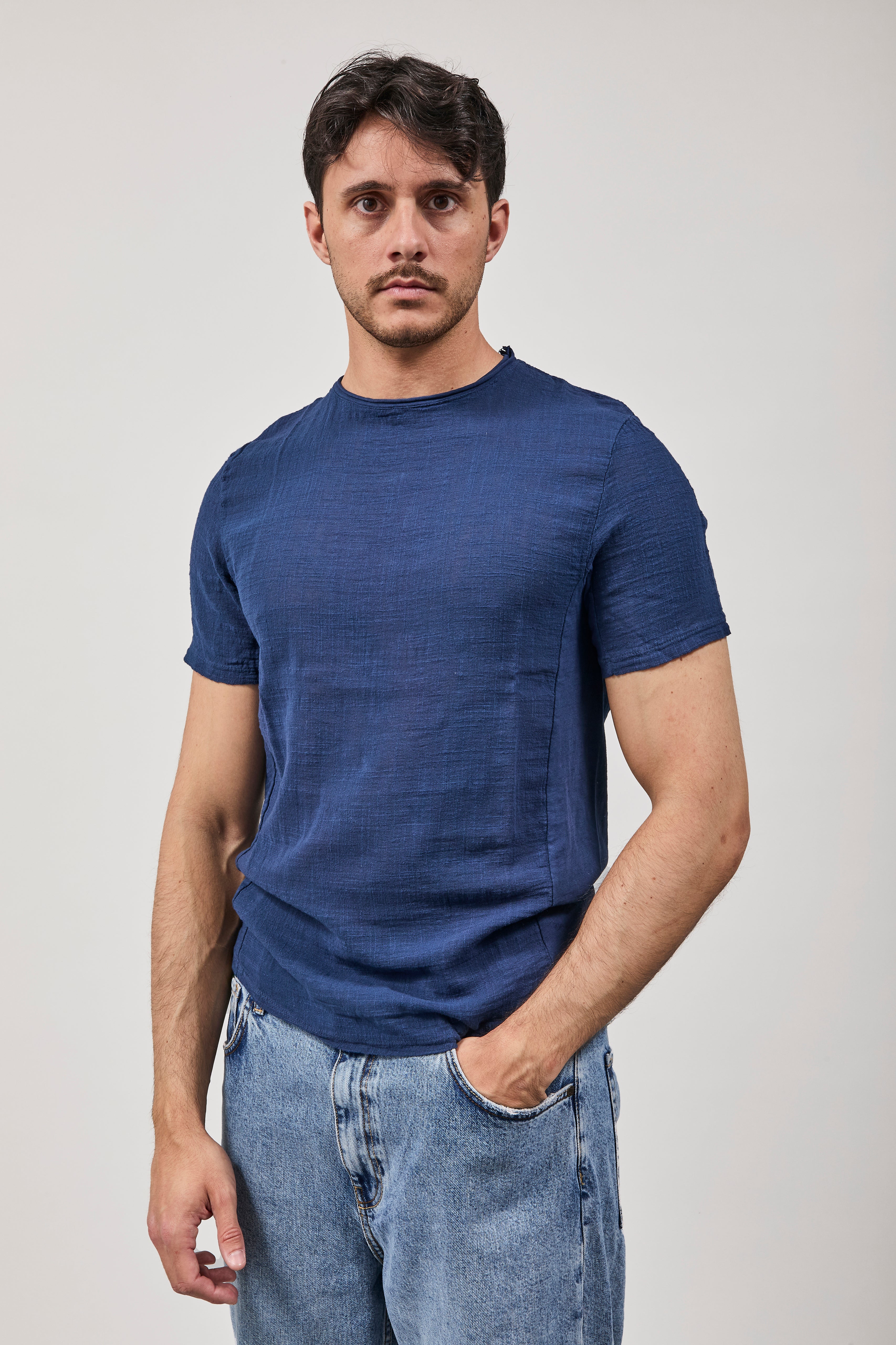 T-shirt Imperial Goffrata Navy T84