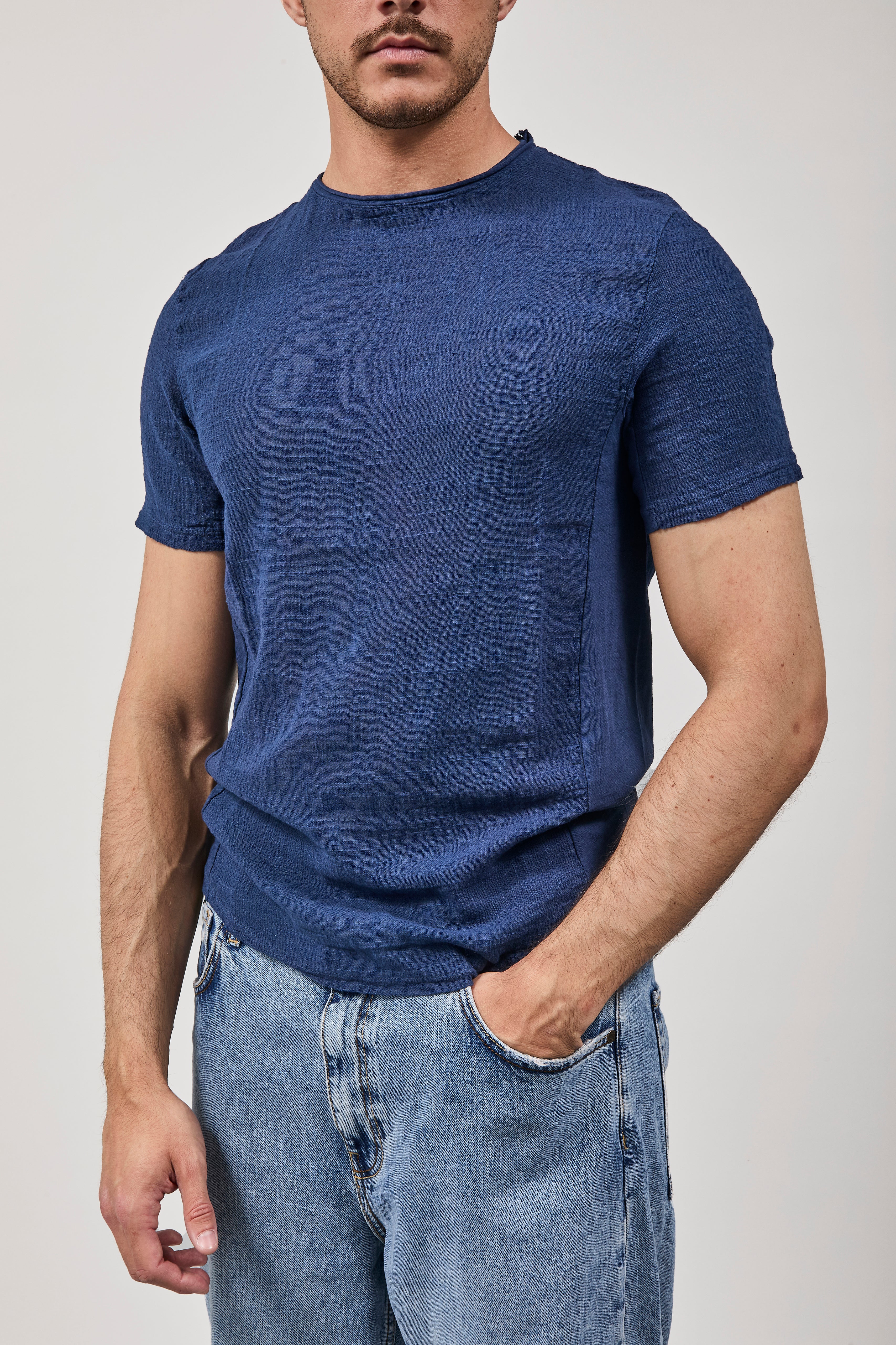 T-shirt Imperial Goffrata Navy T84