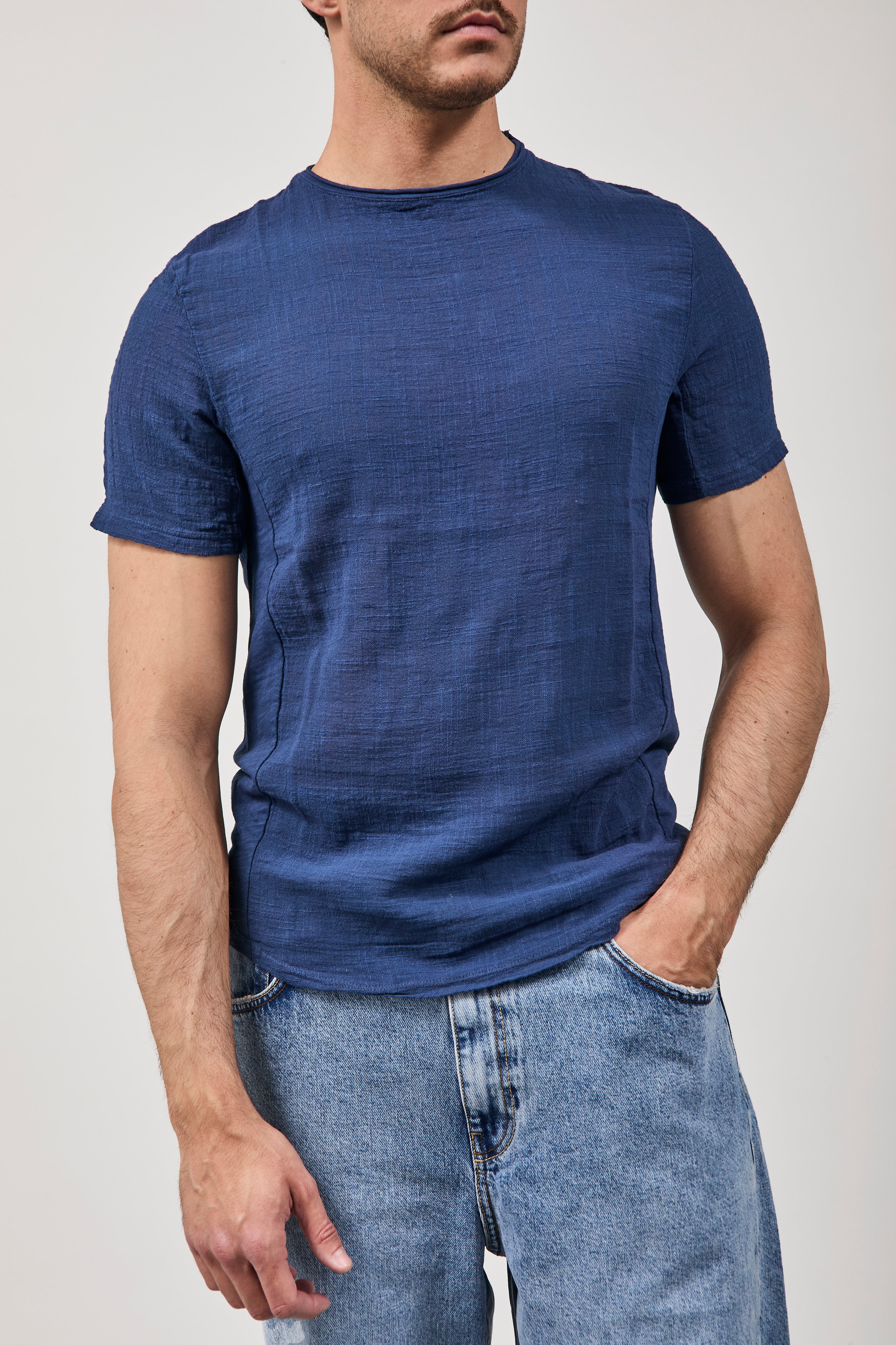 T-shirt Imperial Goffrata Navy T84