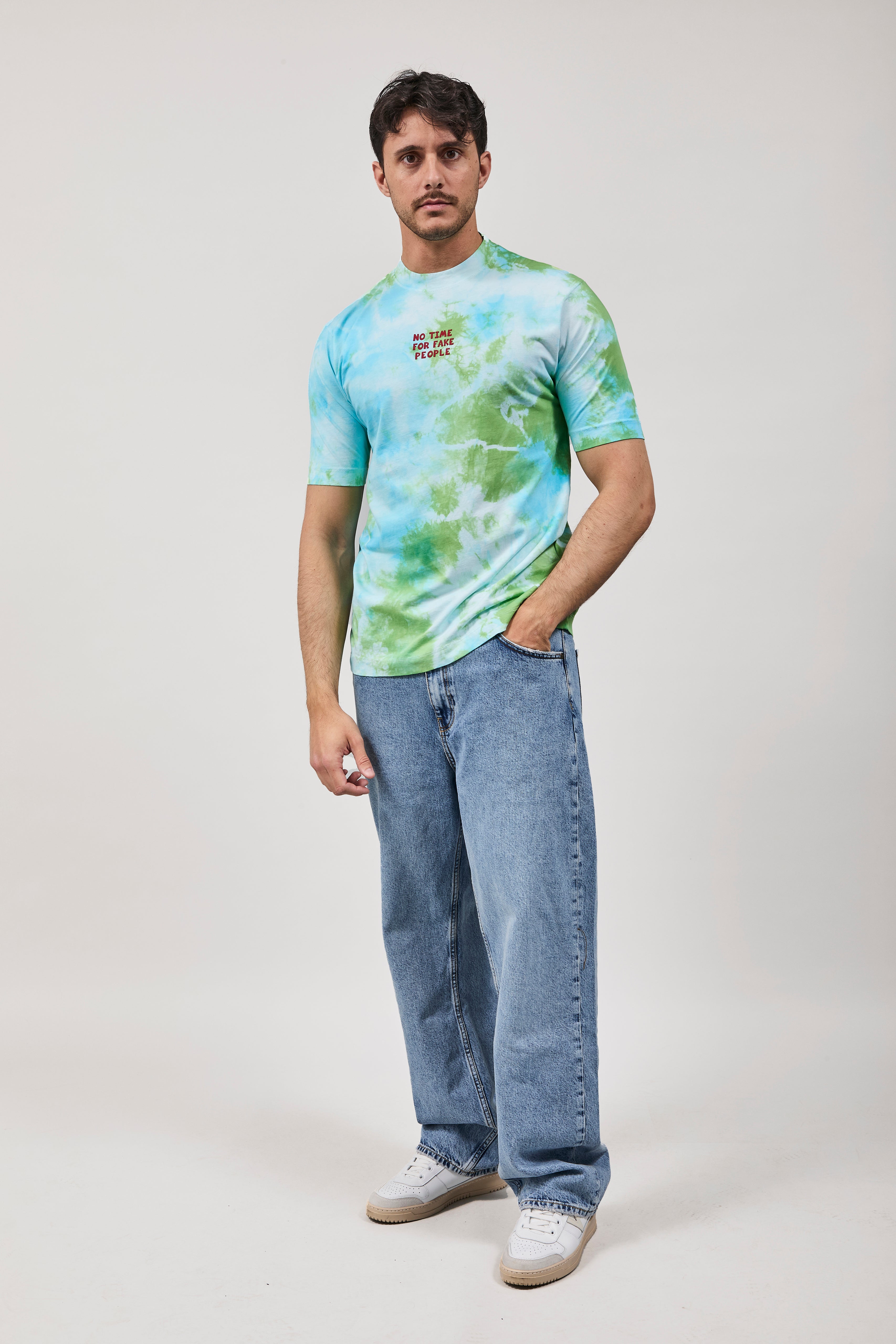 T-shirt Berna Tie Dye Verde