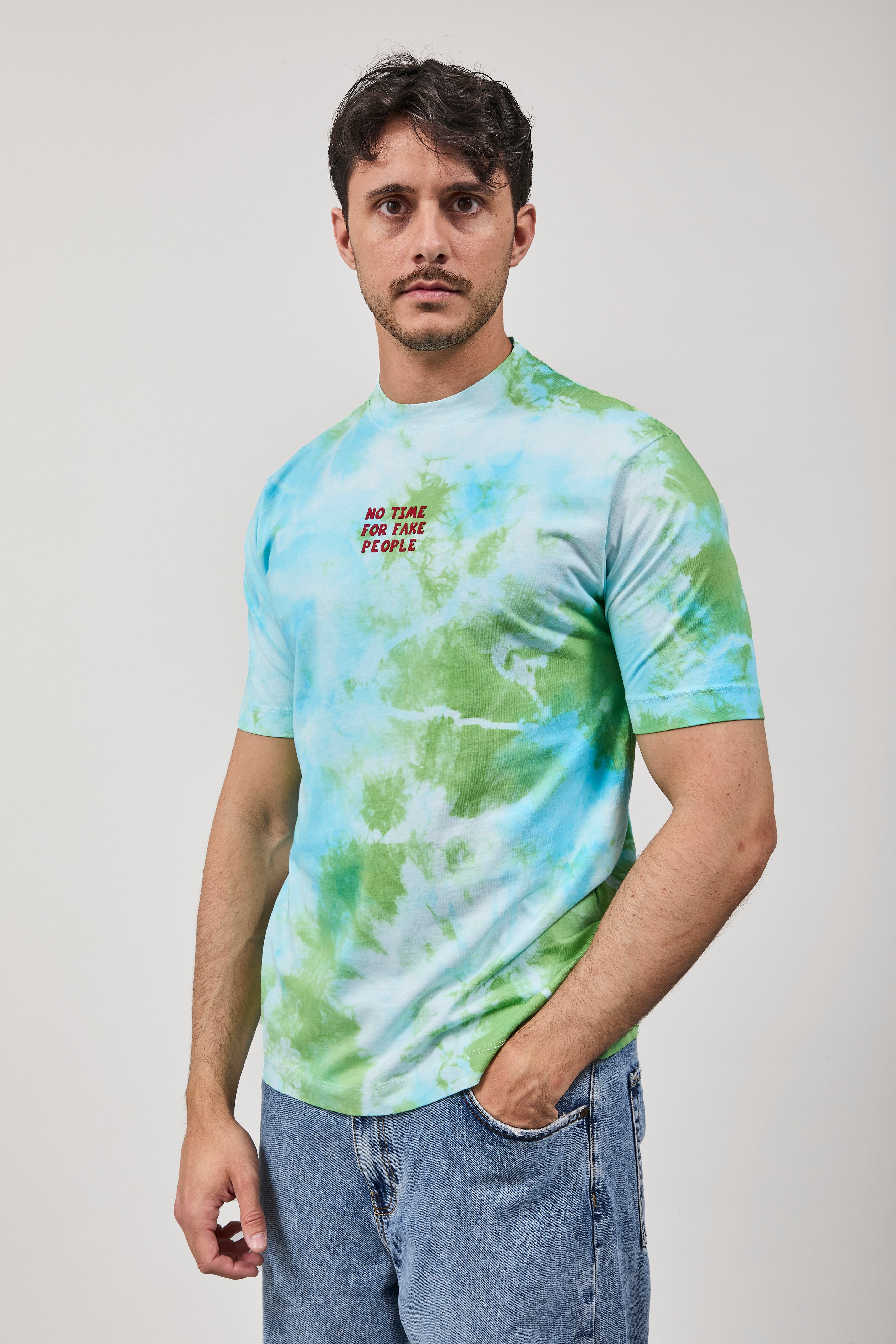 T-shirt Berna Tie Dye Verde