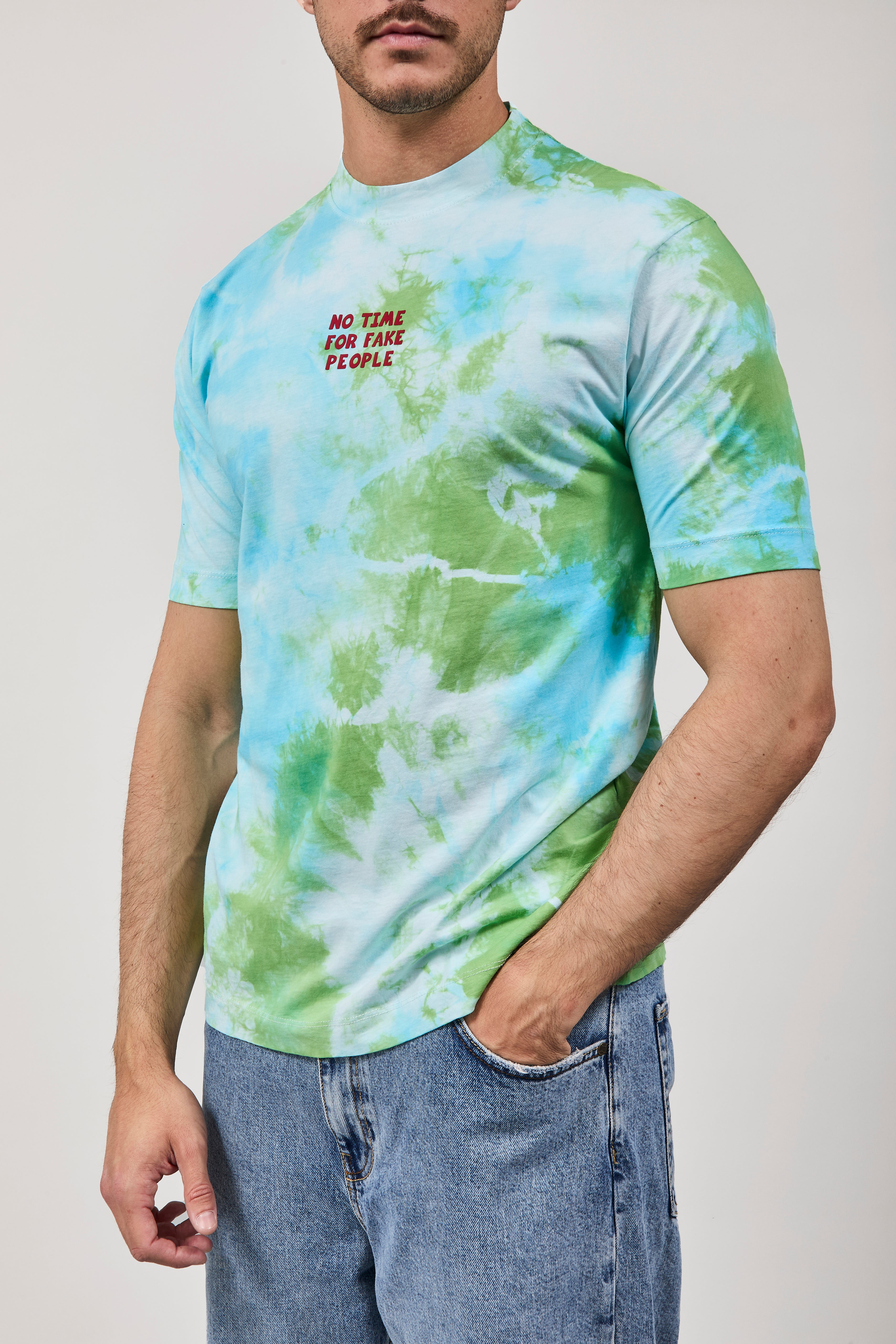 T-shirt Berna Tie Dye Verde