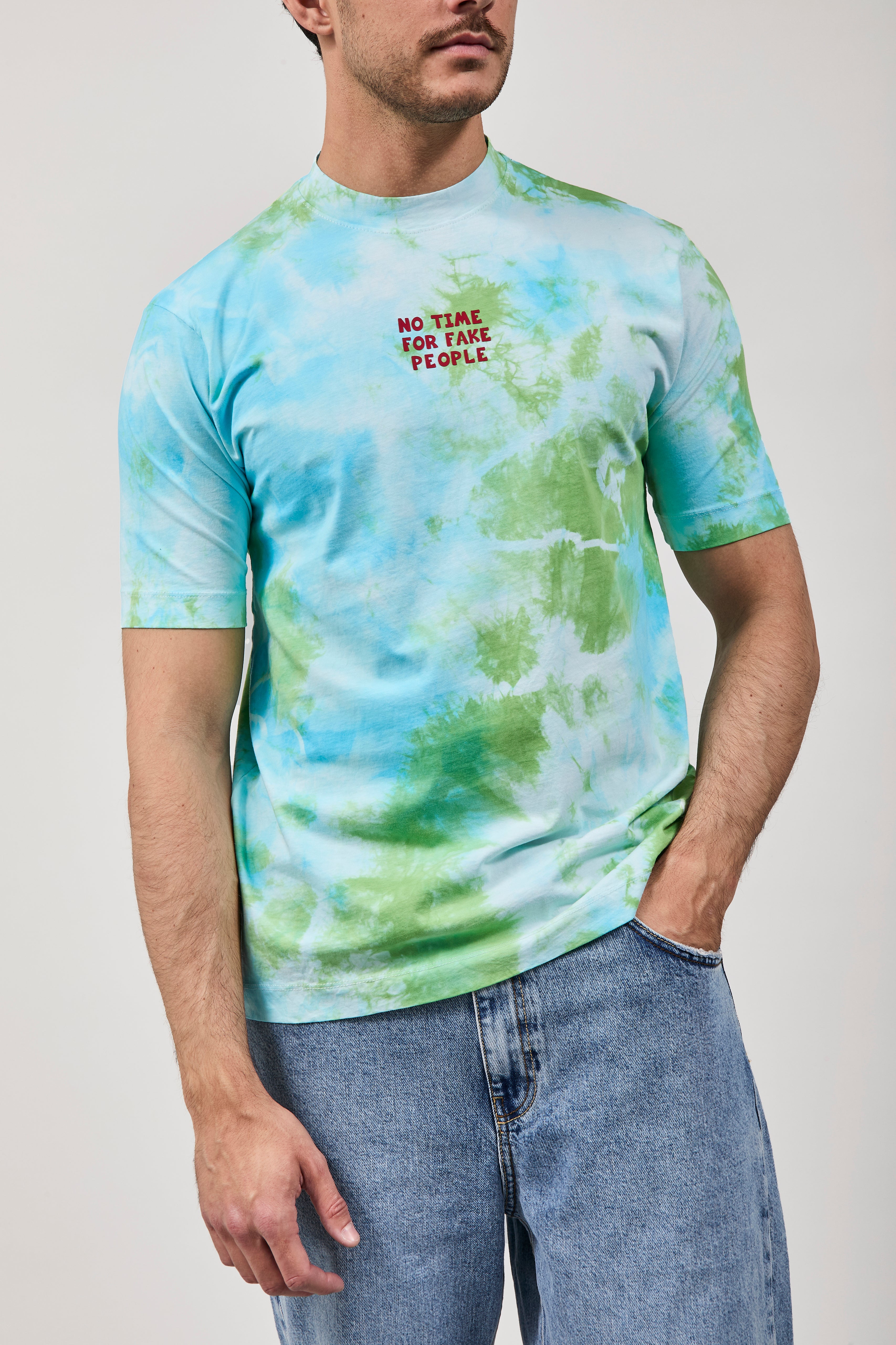 T-shirt Berna Tie Dye Verde