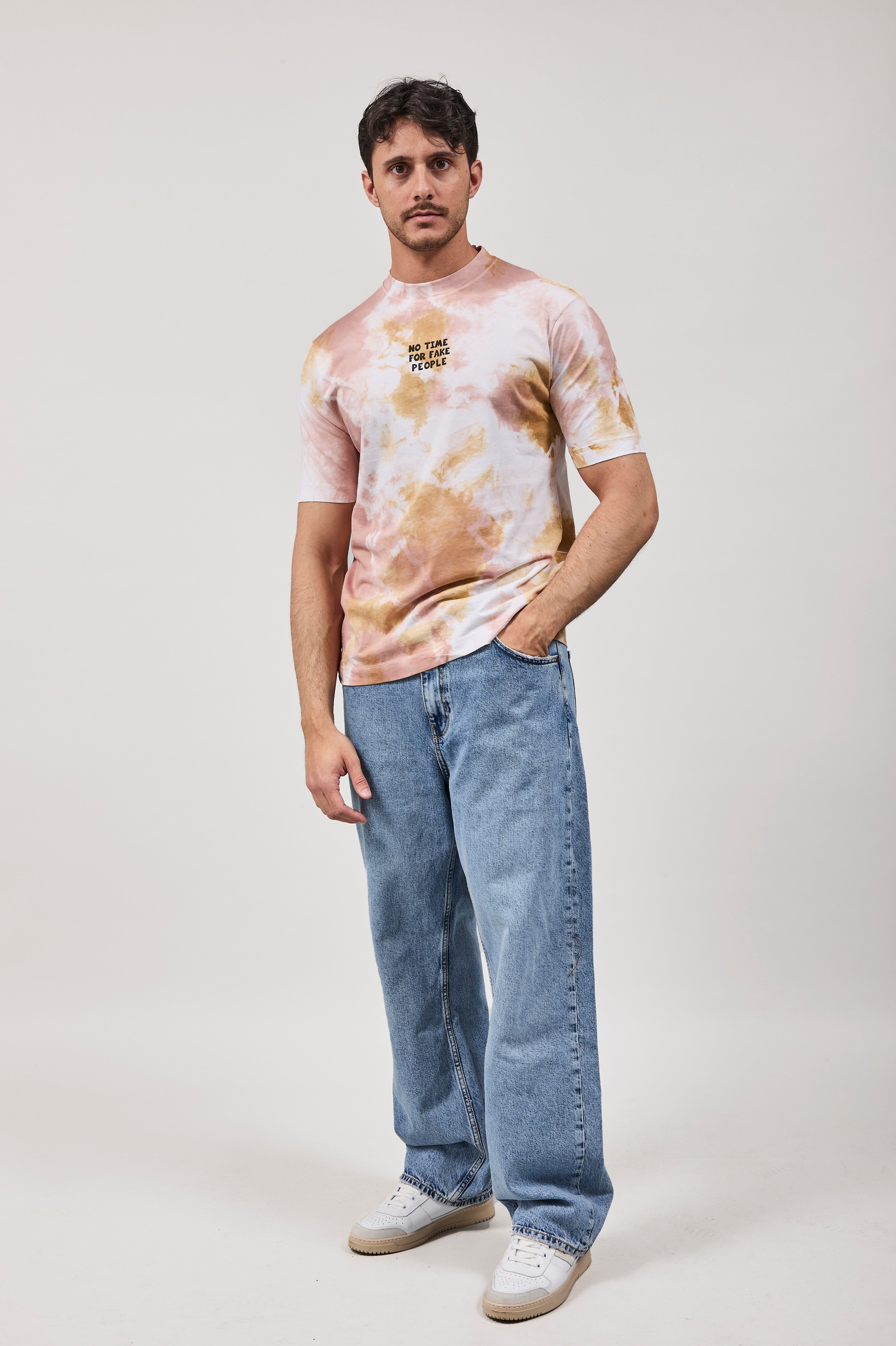 T-shirt Berna Tie Dye Sabbia
