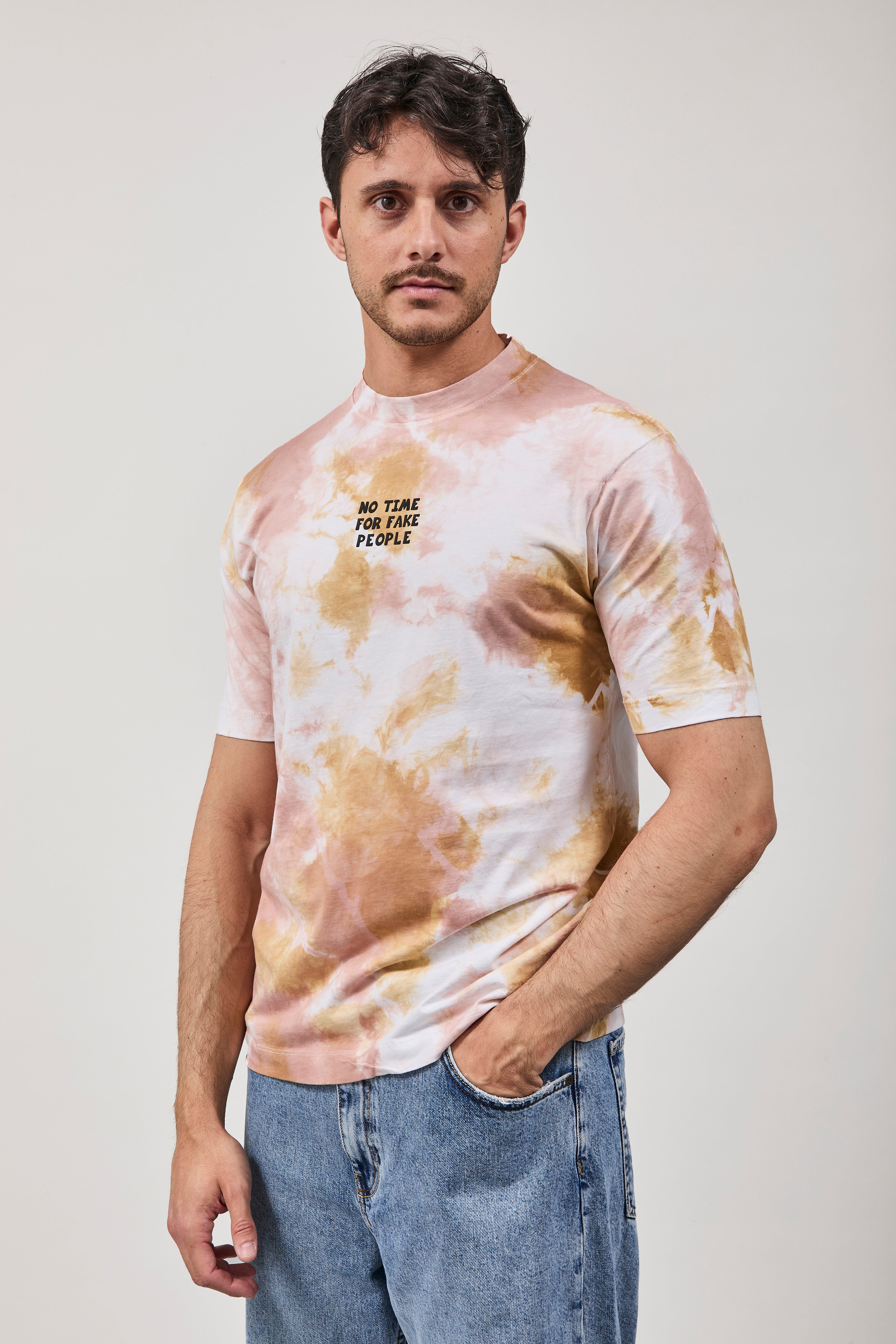 T-shirt Berna Tie Dye Sabbia