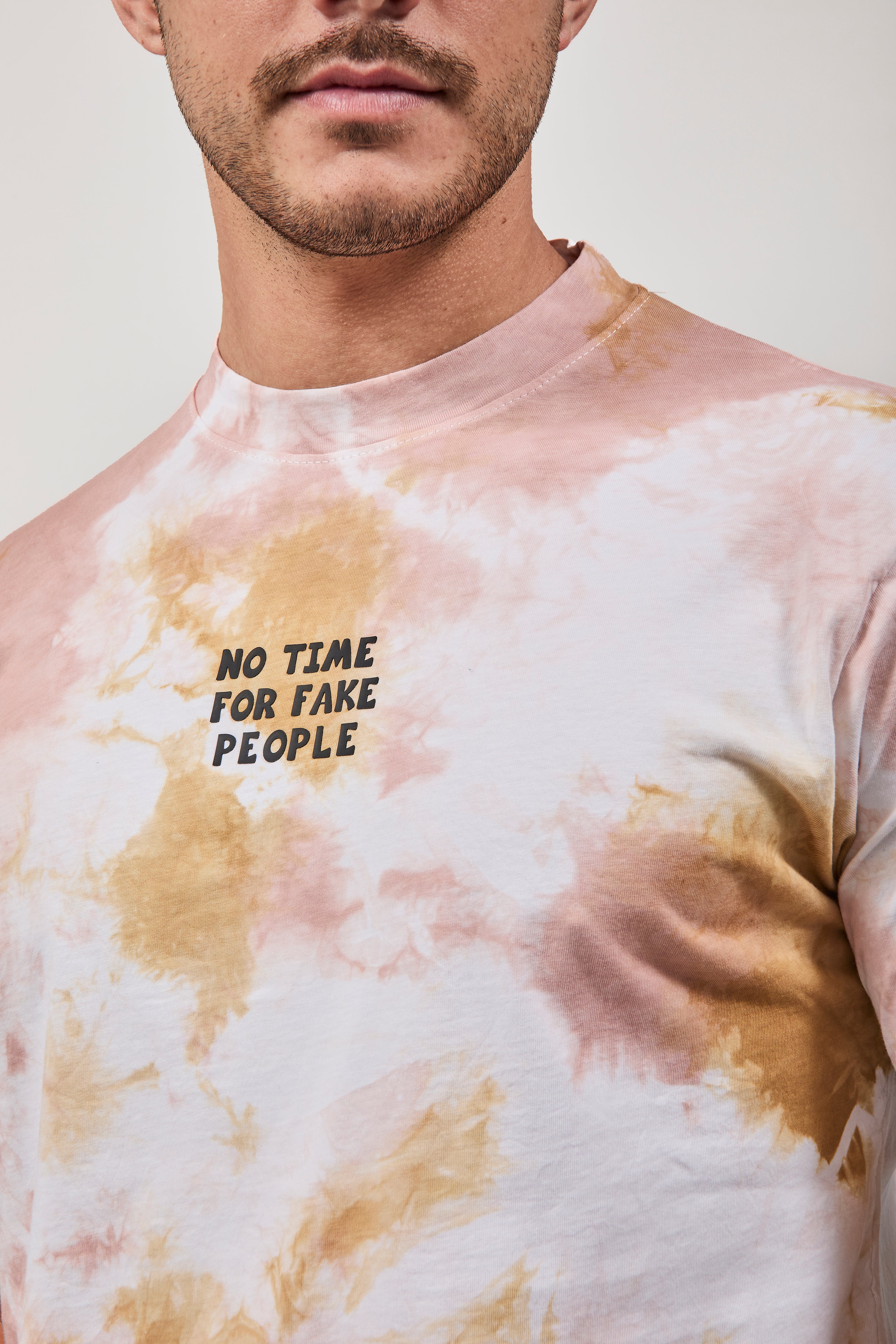 T-shirt Berna Tie Dye Sabbia