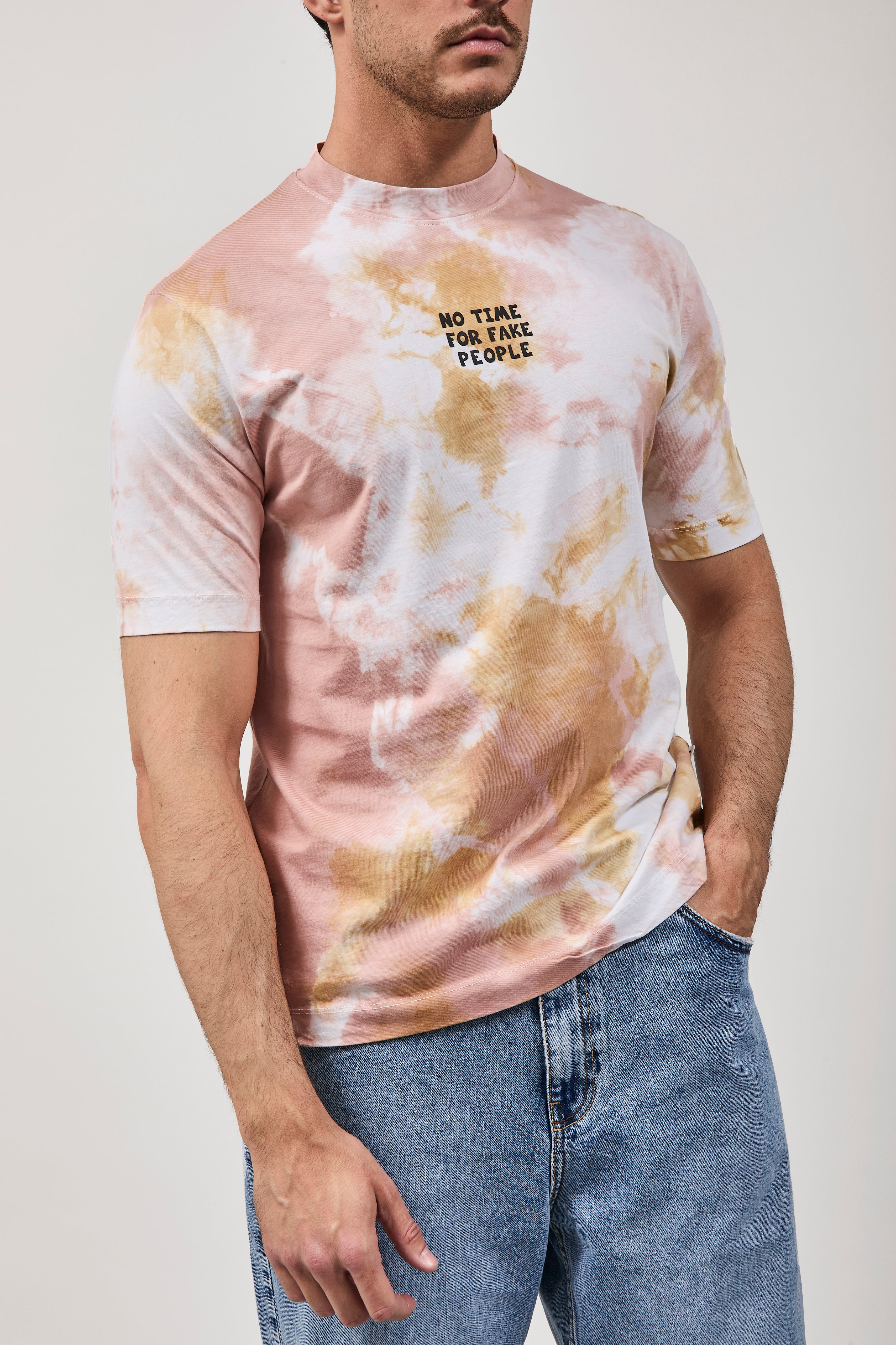 T-shirt Berna Tie Dye Sabbia