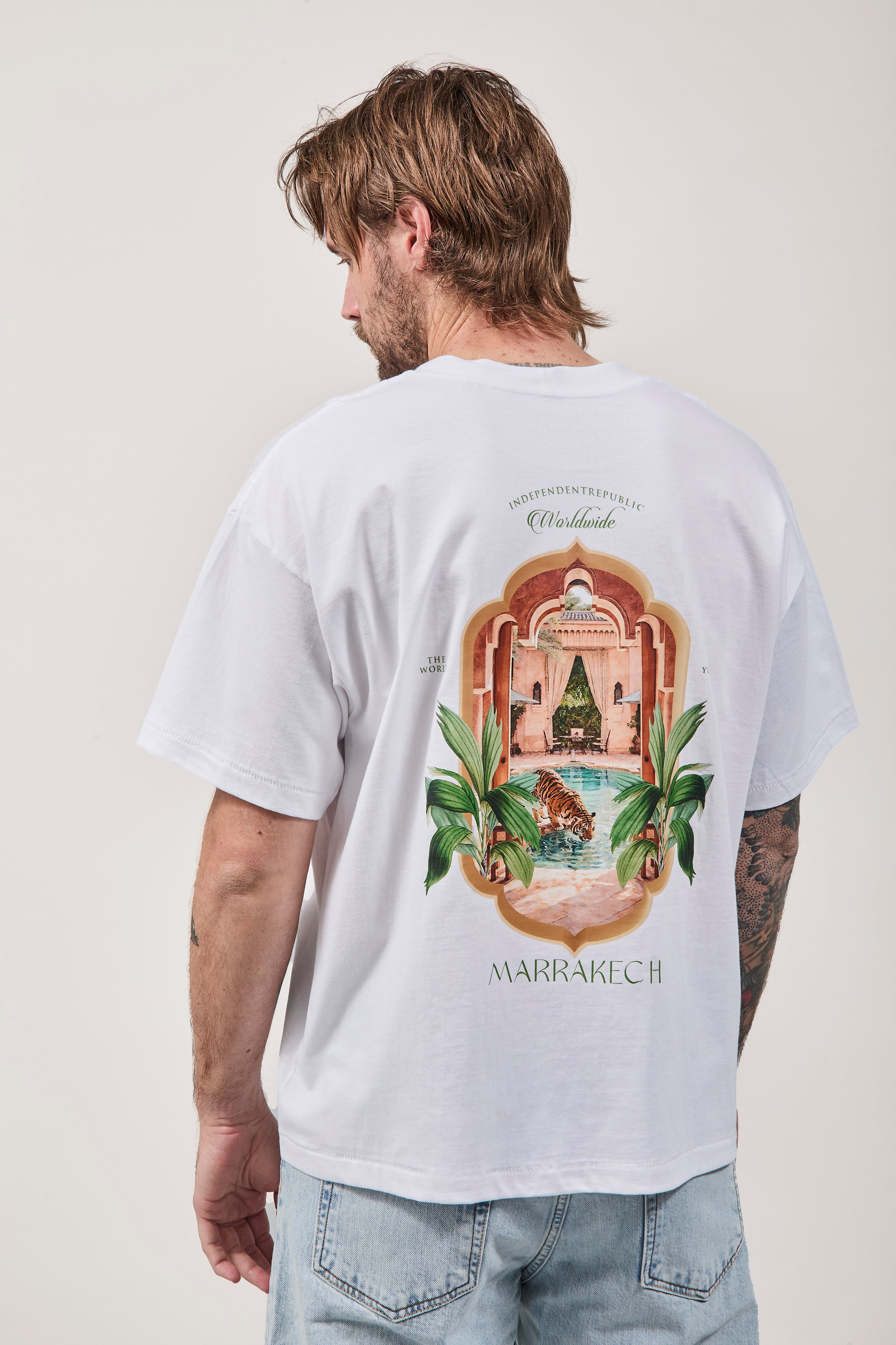 T-shirt Independent Republic Marrakech Bianca