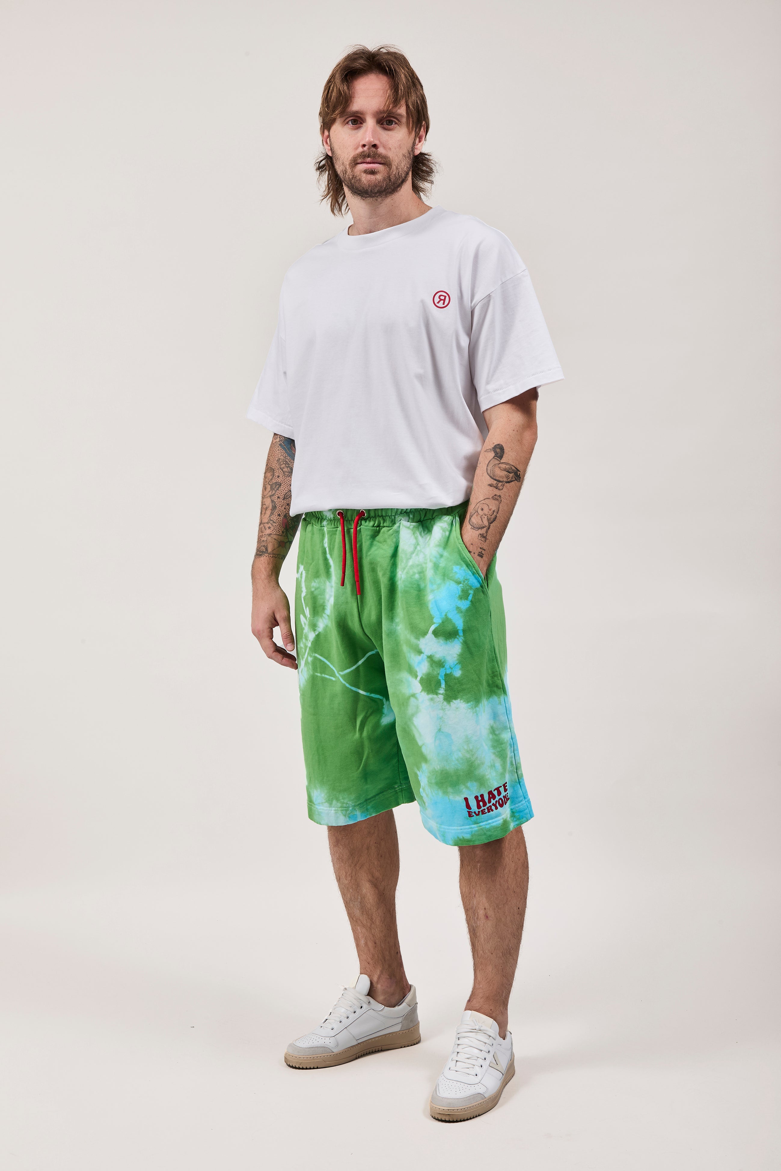 Bermuda Berna Baggy Tie Dye Verde