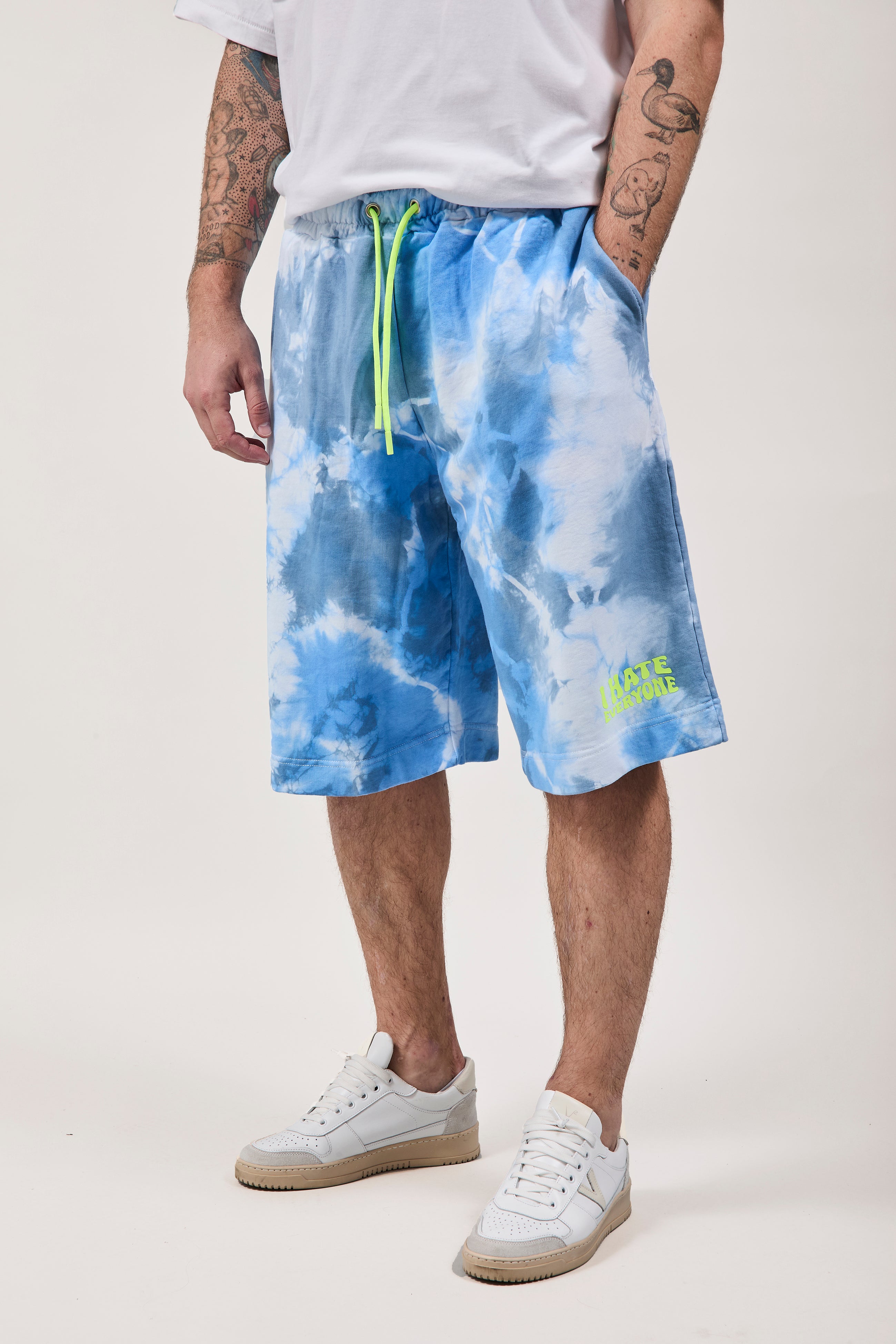 Bermuda Berna Baggy Tie Dye Celeste