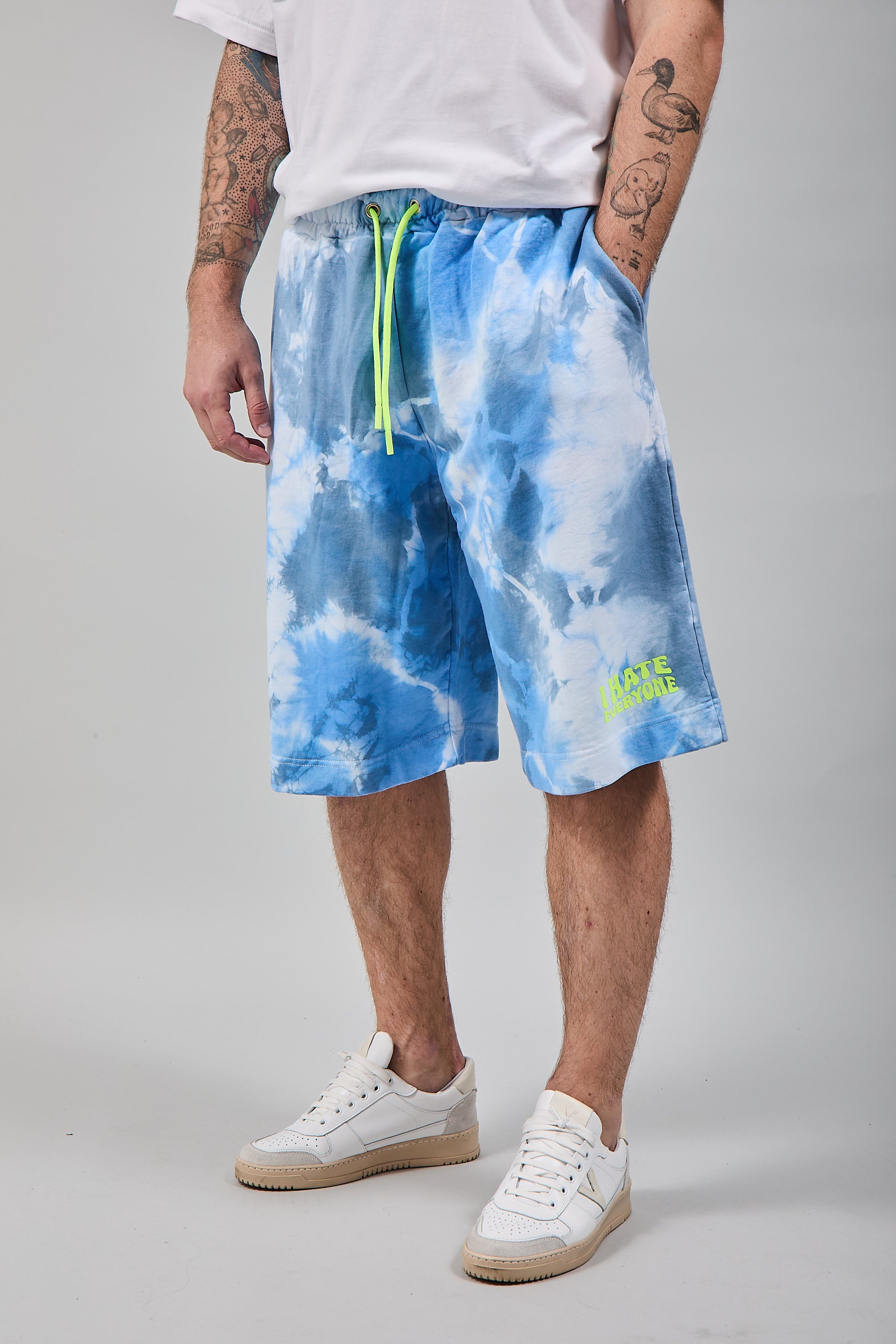 Bermuda Berna Baggy Tie Dye Celeste