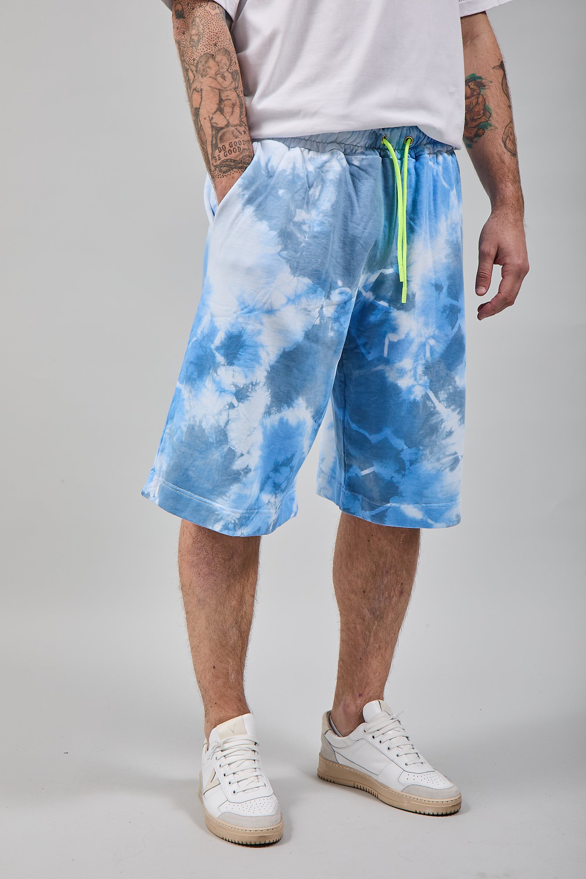 Bermuda Berna Baggy Tie Dye Celeste