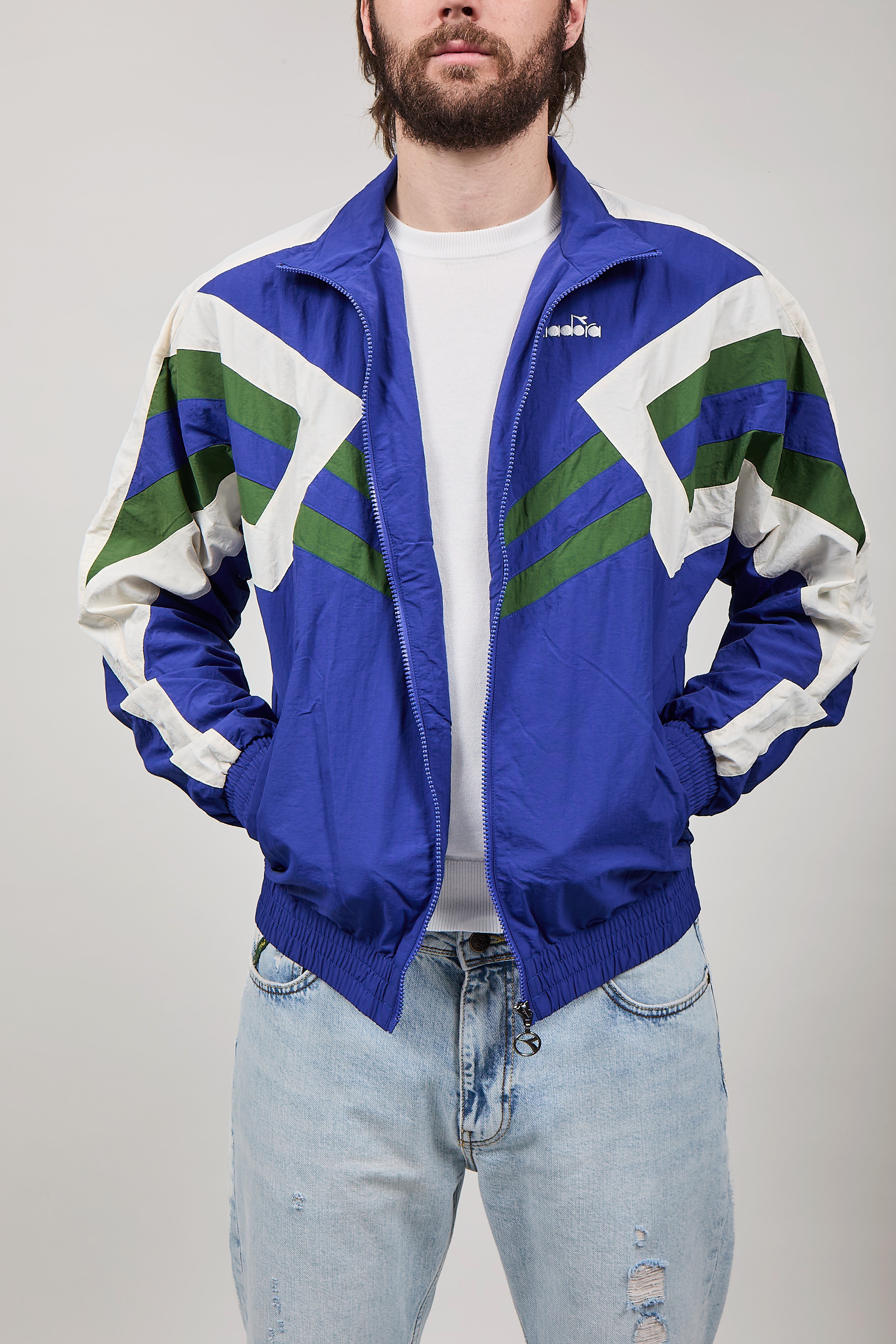 Track Jacket Diadora legacy Blu