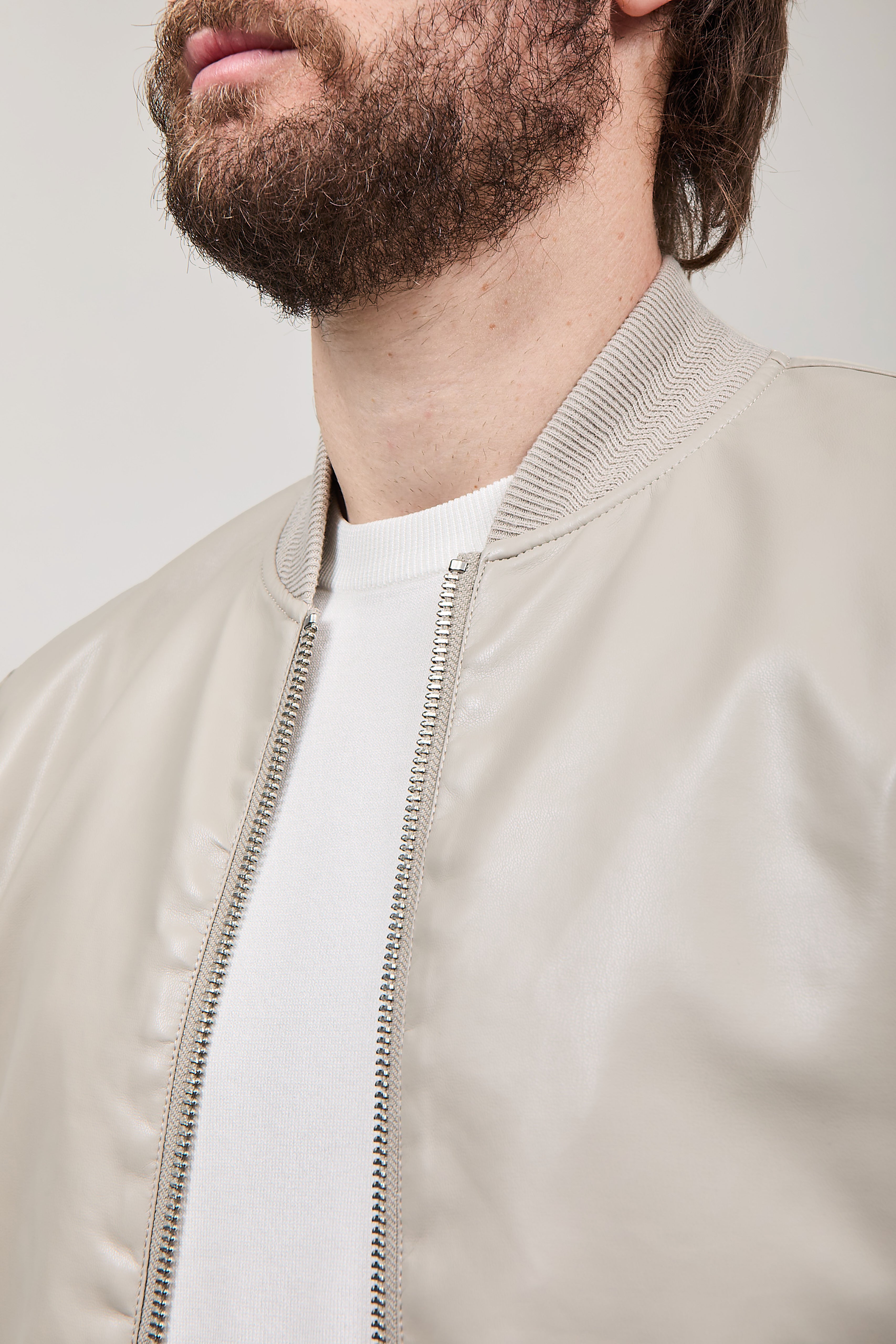 Bomber ecopelle Gianni Lupo 9371 Beige