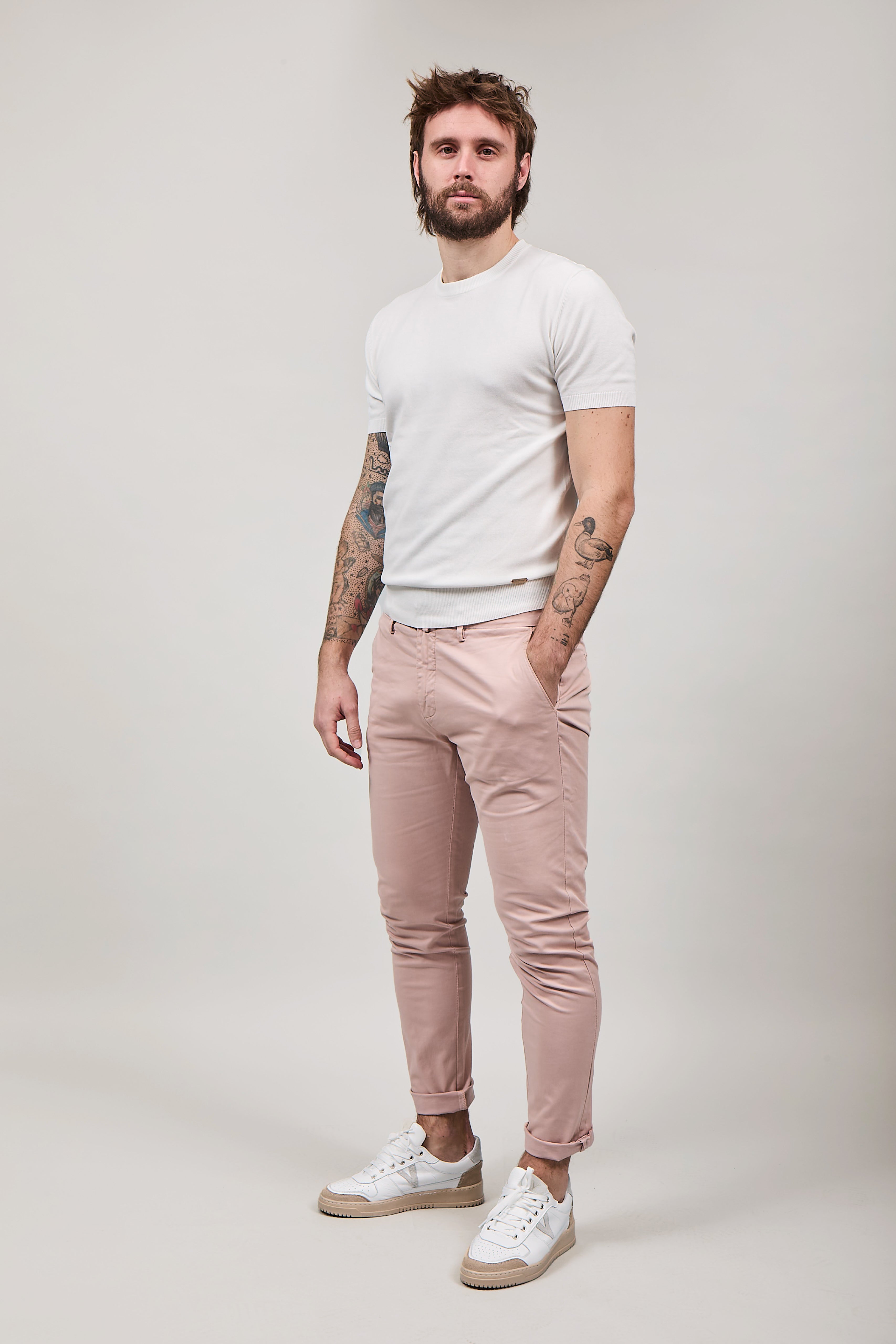 Pantalone Gianni Lupo Tahoma Cipria