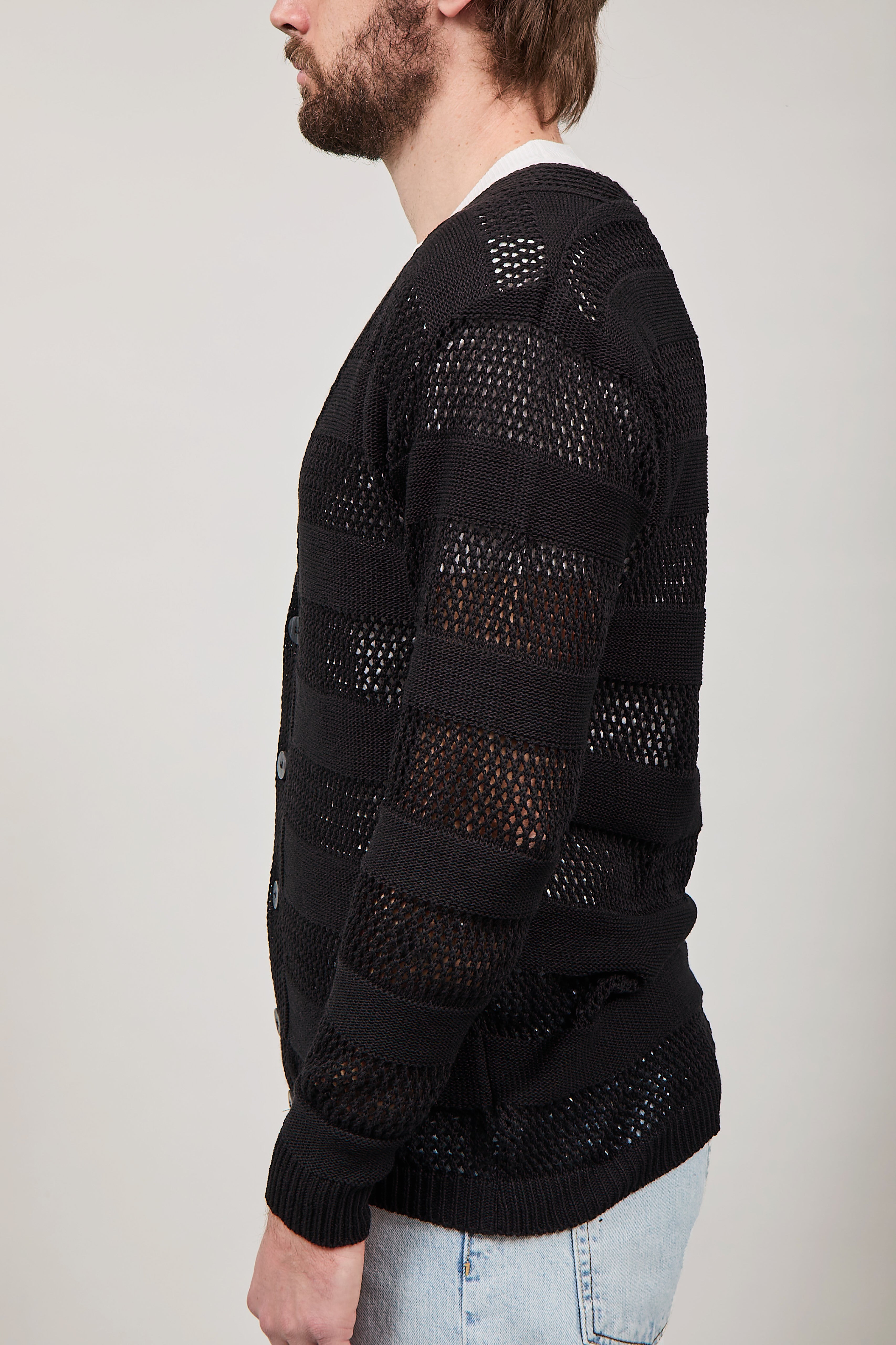 Cardigan Imperial Traforato Nero 024