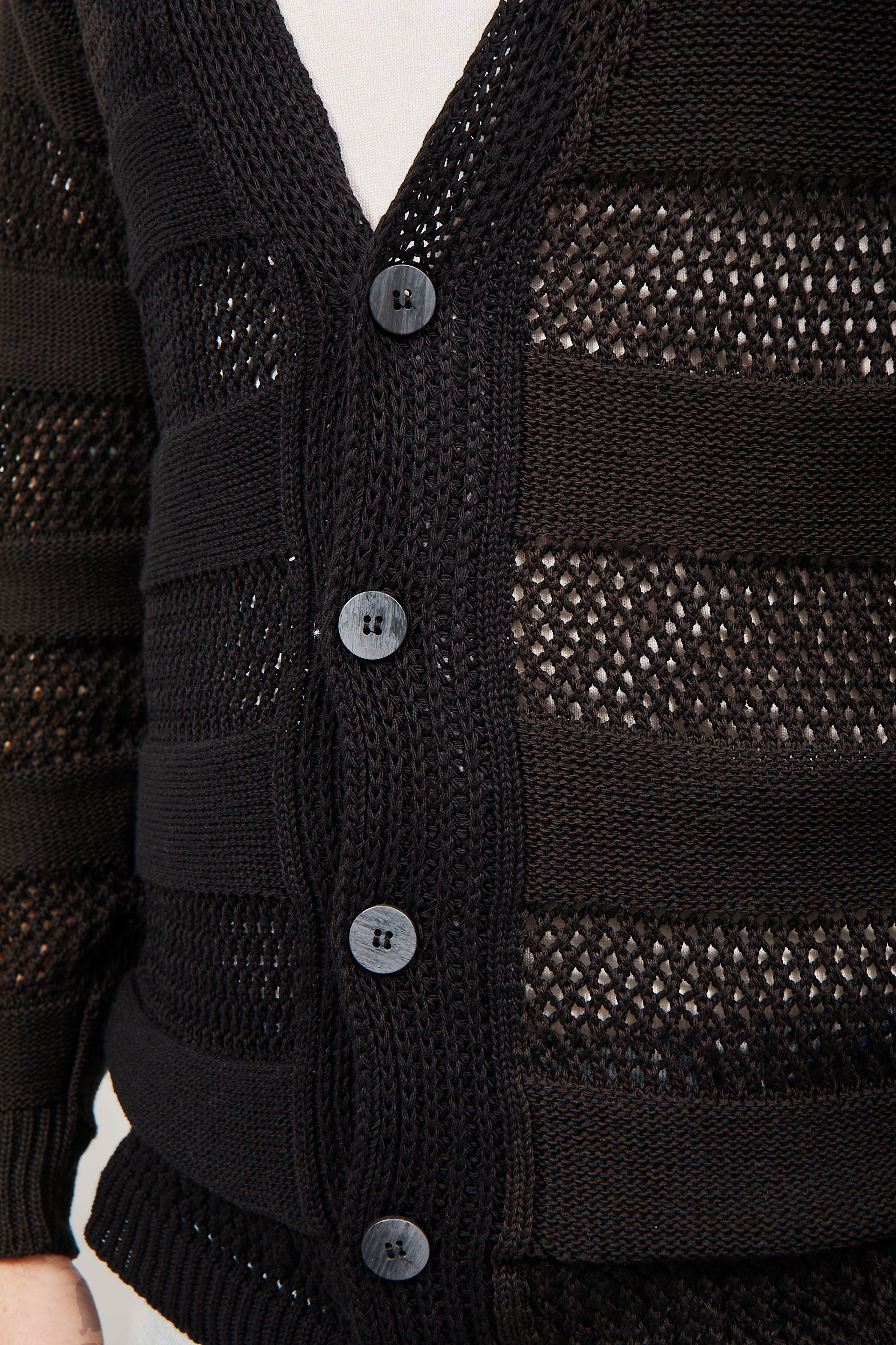 Cardigan Imperial Traforato Nero 024