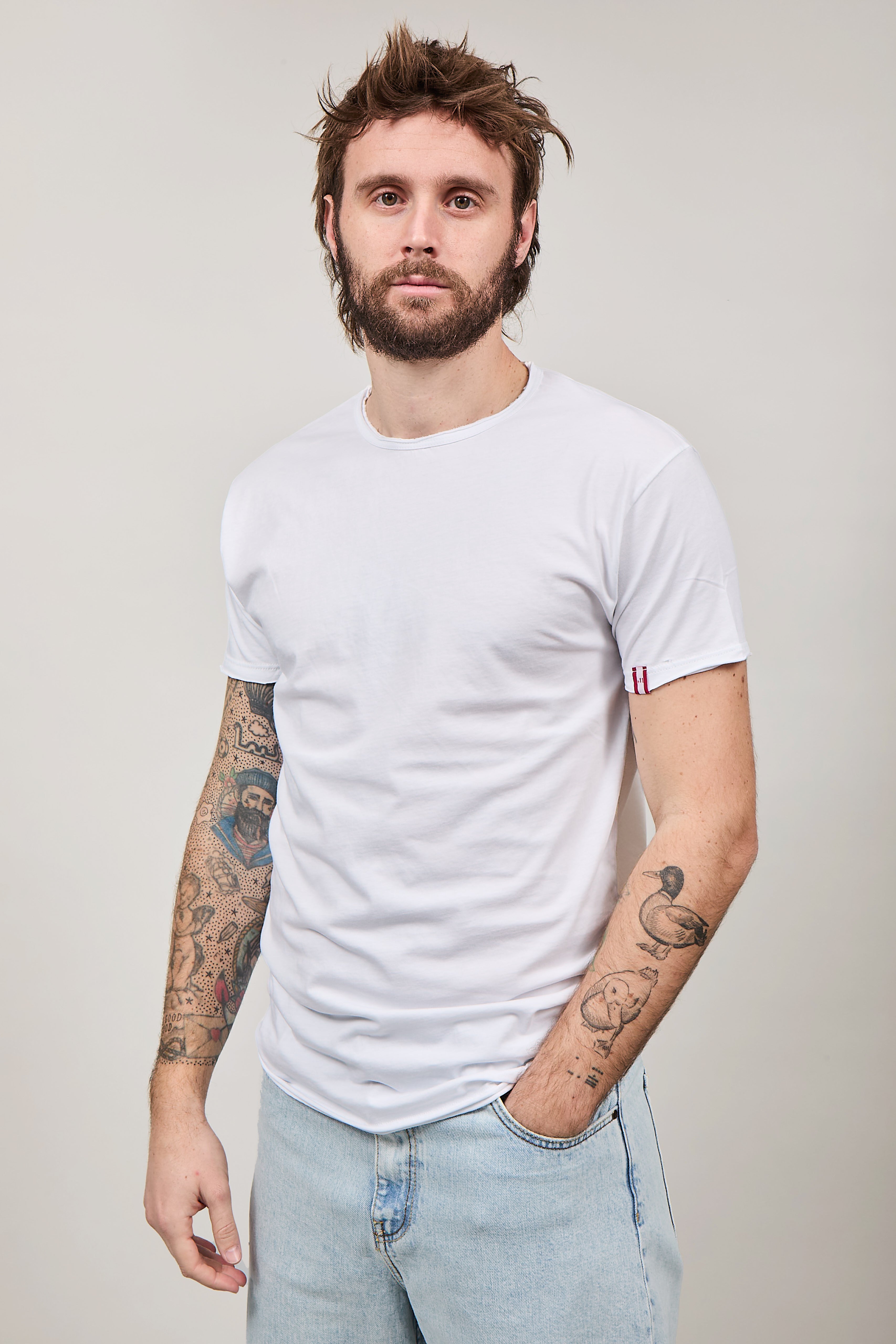 T-shirt basica Block Eleven Bianca