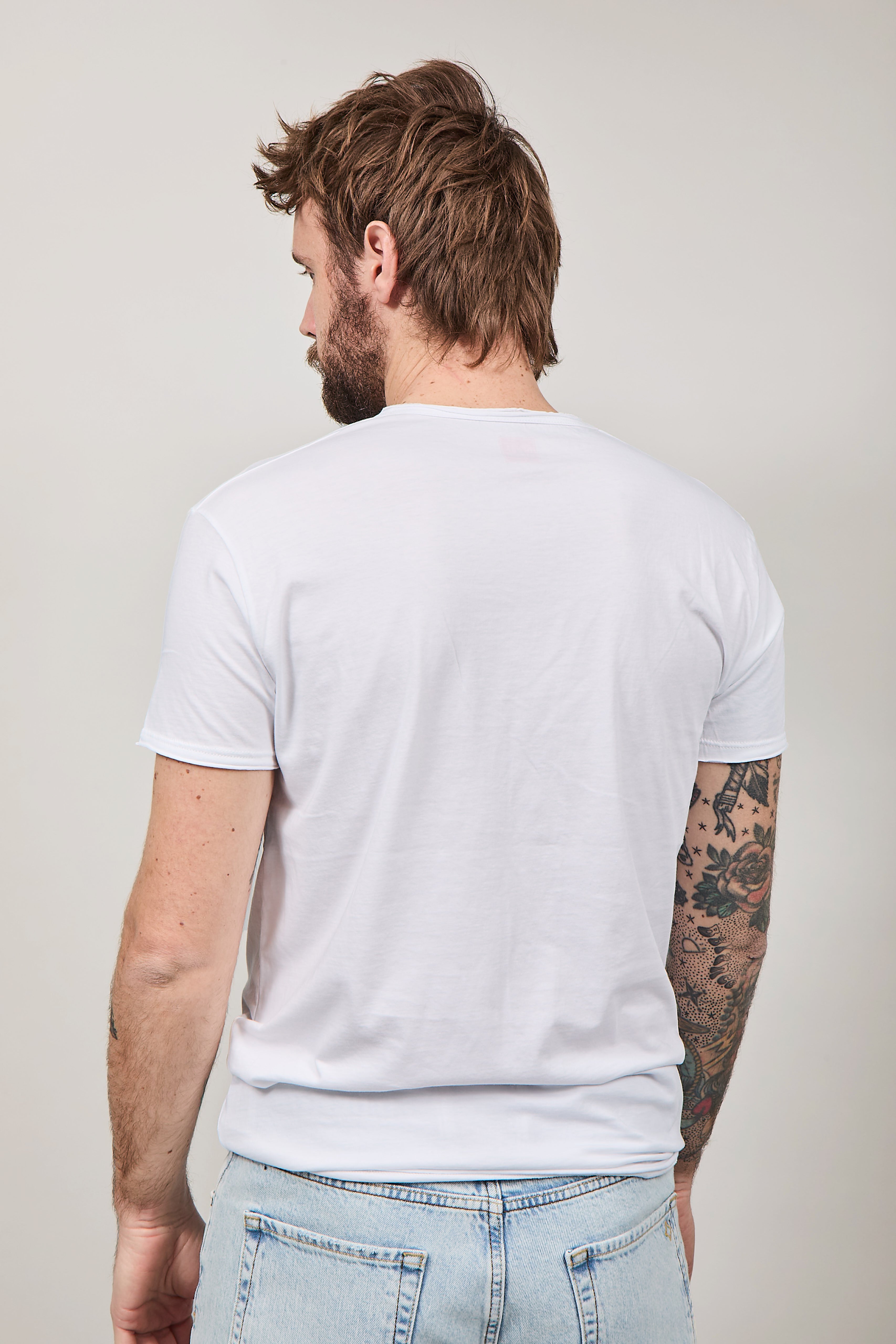 T-shirt basica Block Eleven Bianca