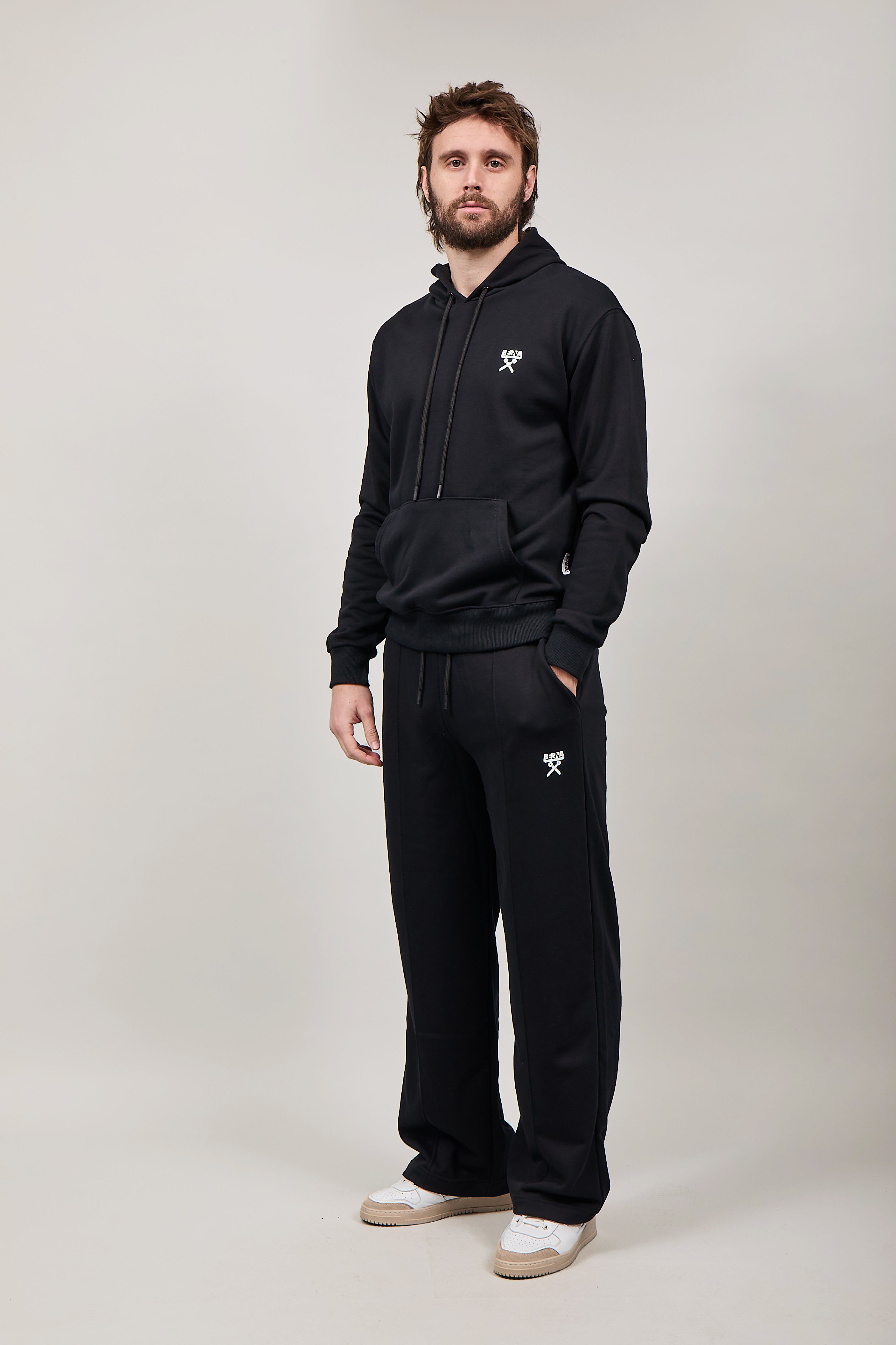 Pantalone Berna Felpa Palazzo Nero 056