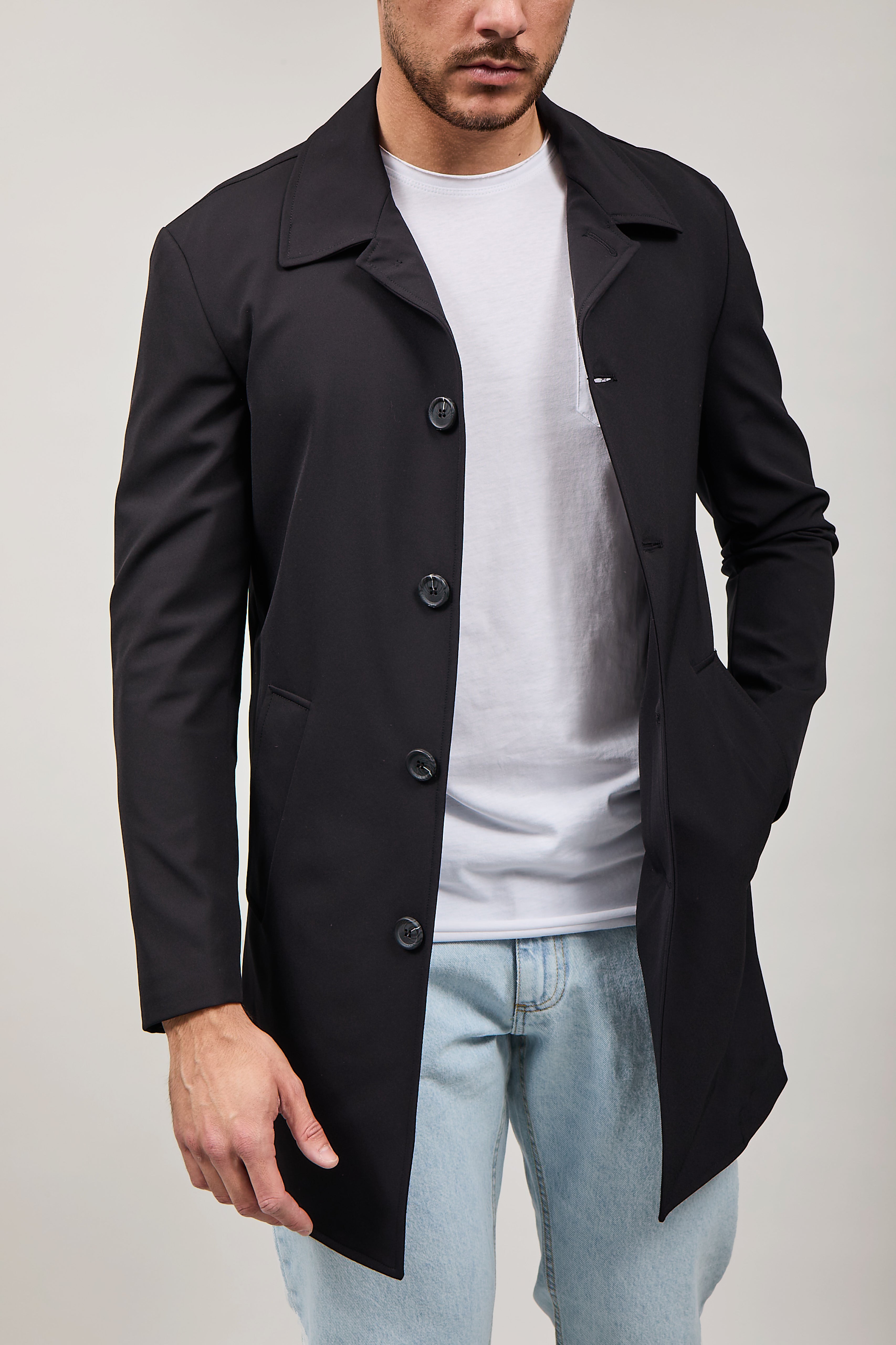 Trench Over-D Nero J11