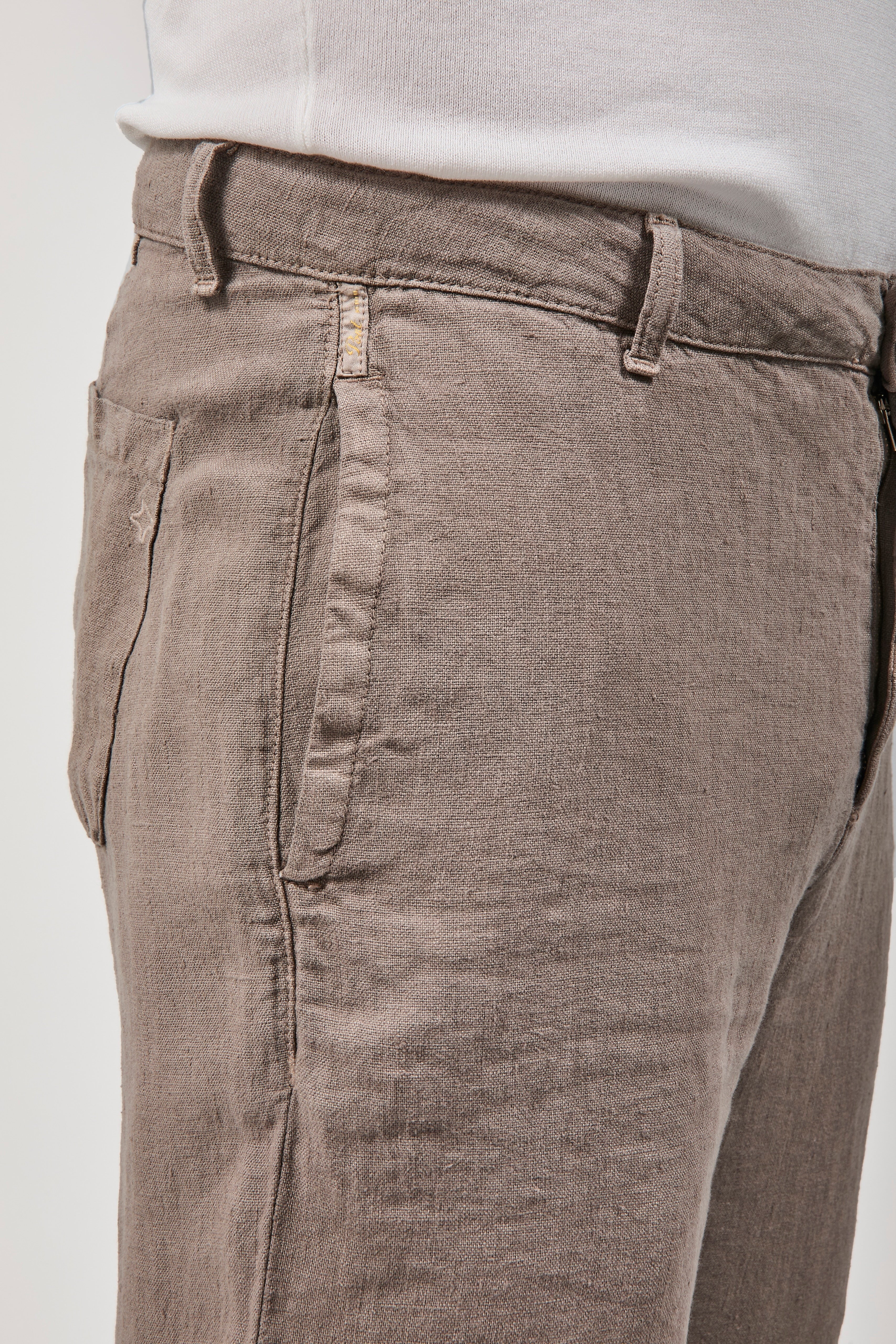 Pantalone Pont Lino Maputo Fango
