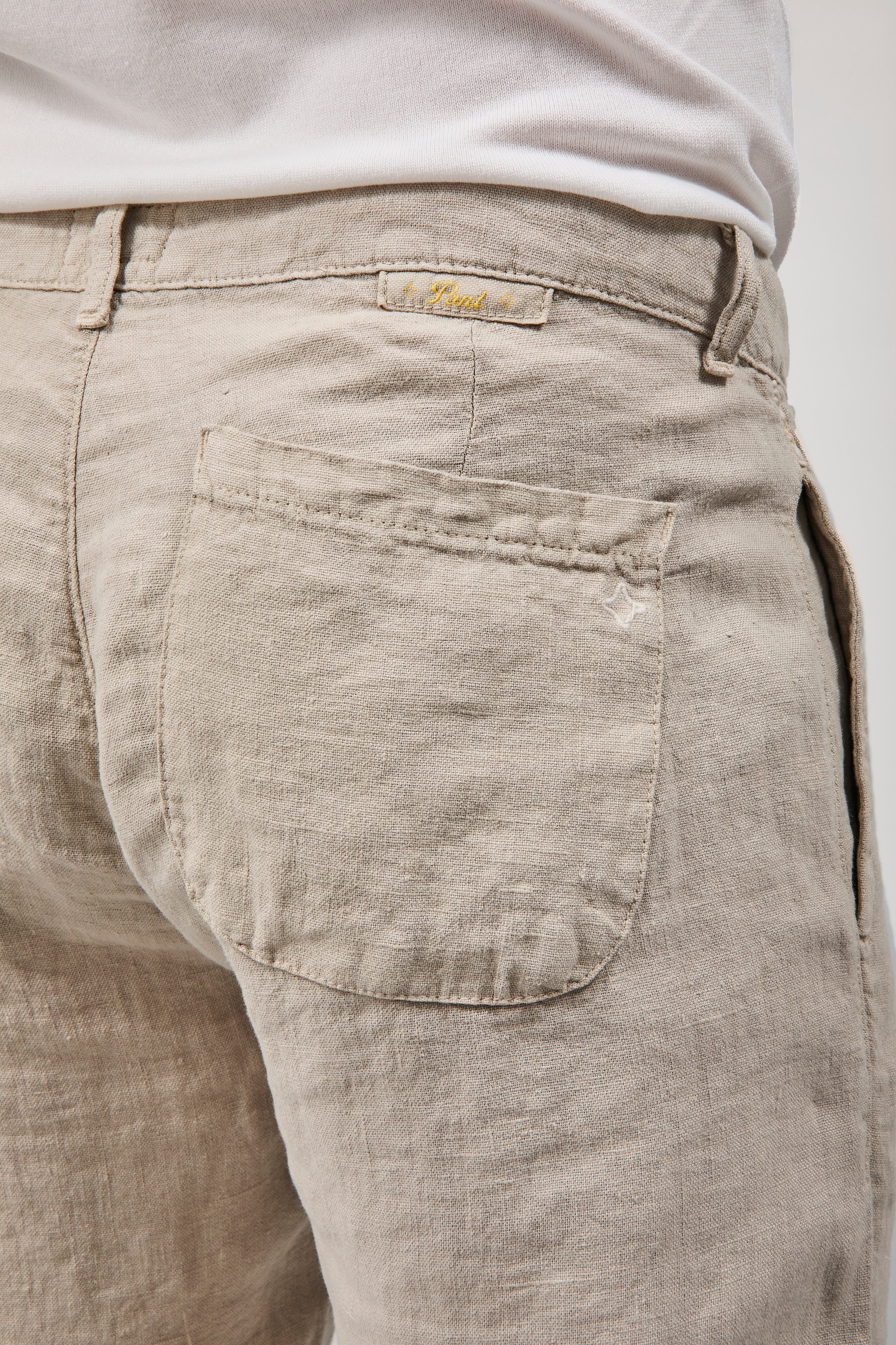 Pantalone Pont Lino Maputo Sabbia