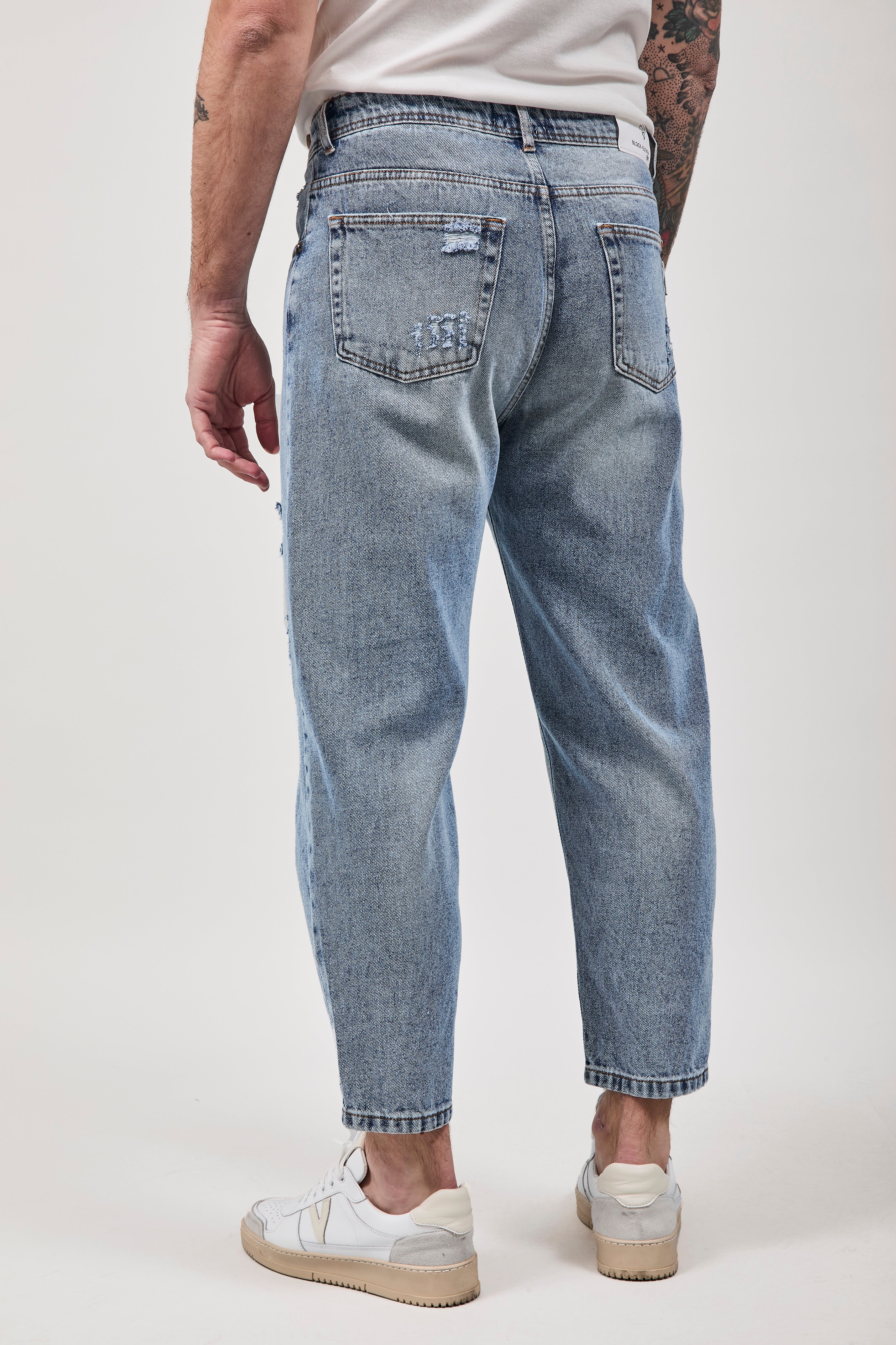 Jeans Block Eleven Coulisse Rotture