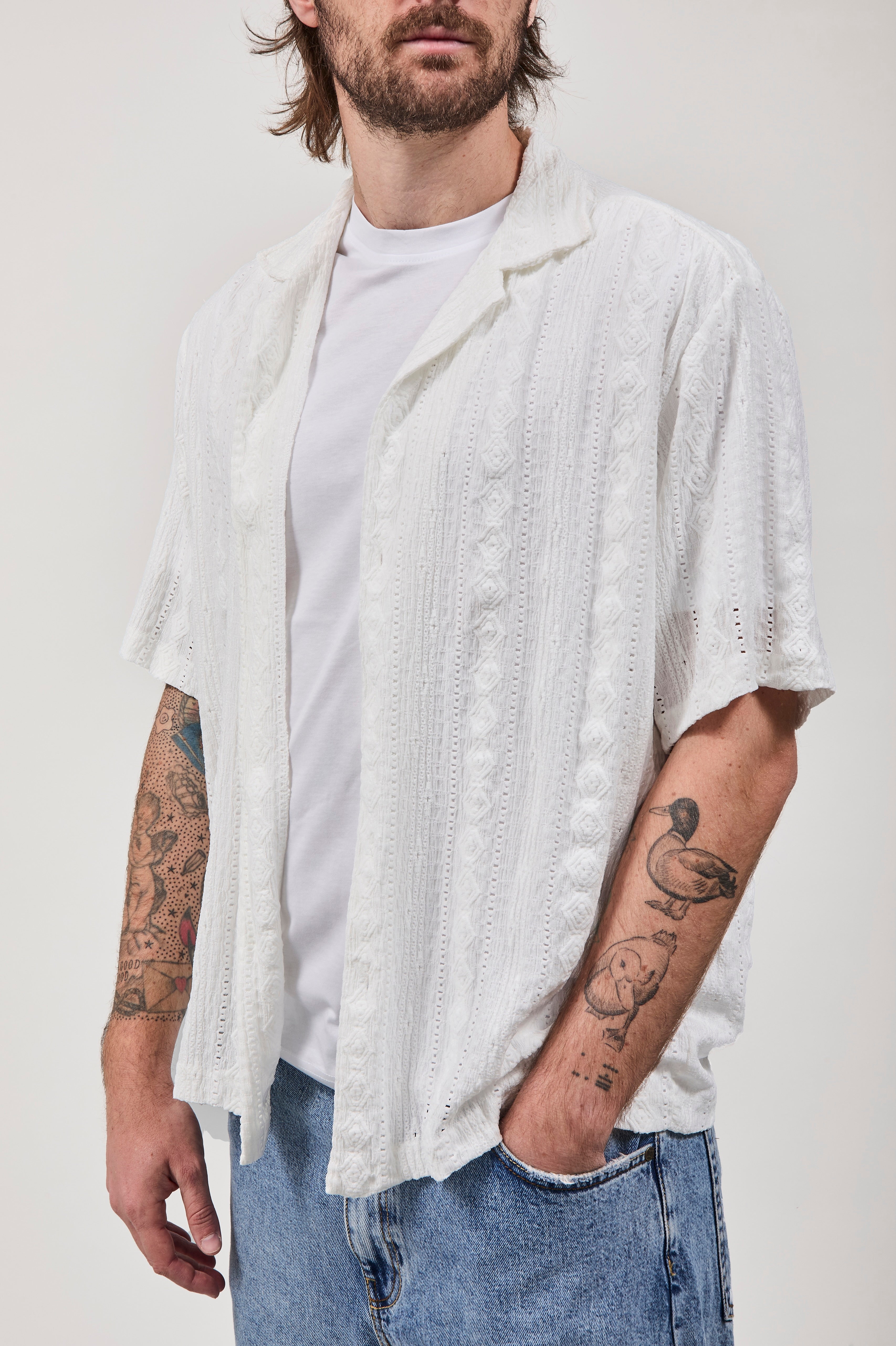 Camicia Imperial Sangallo Bianca