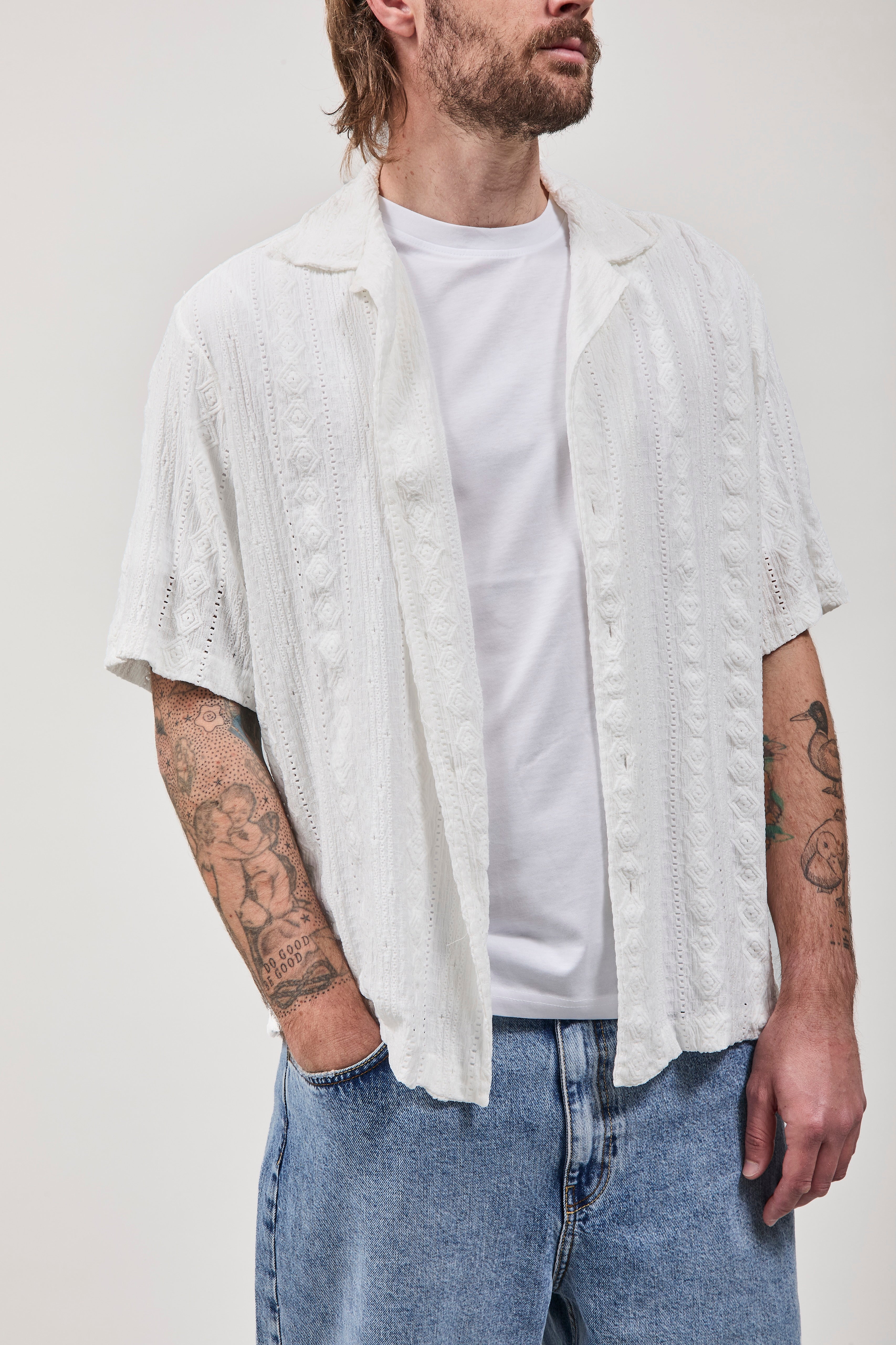 Camicia Imperial Sangallo Bianca