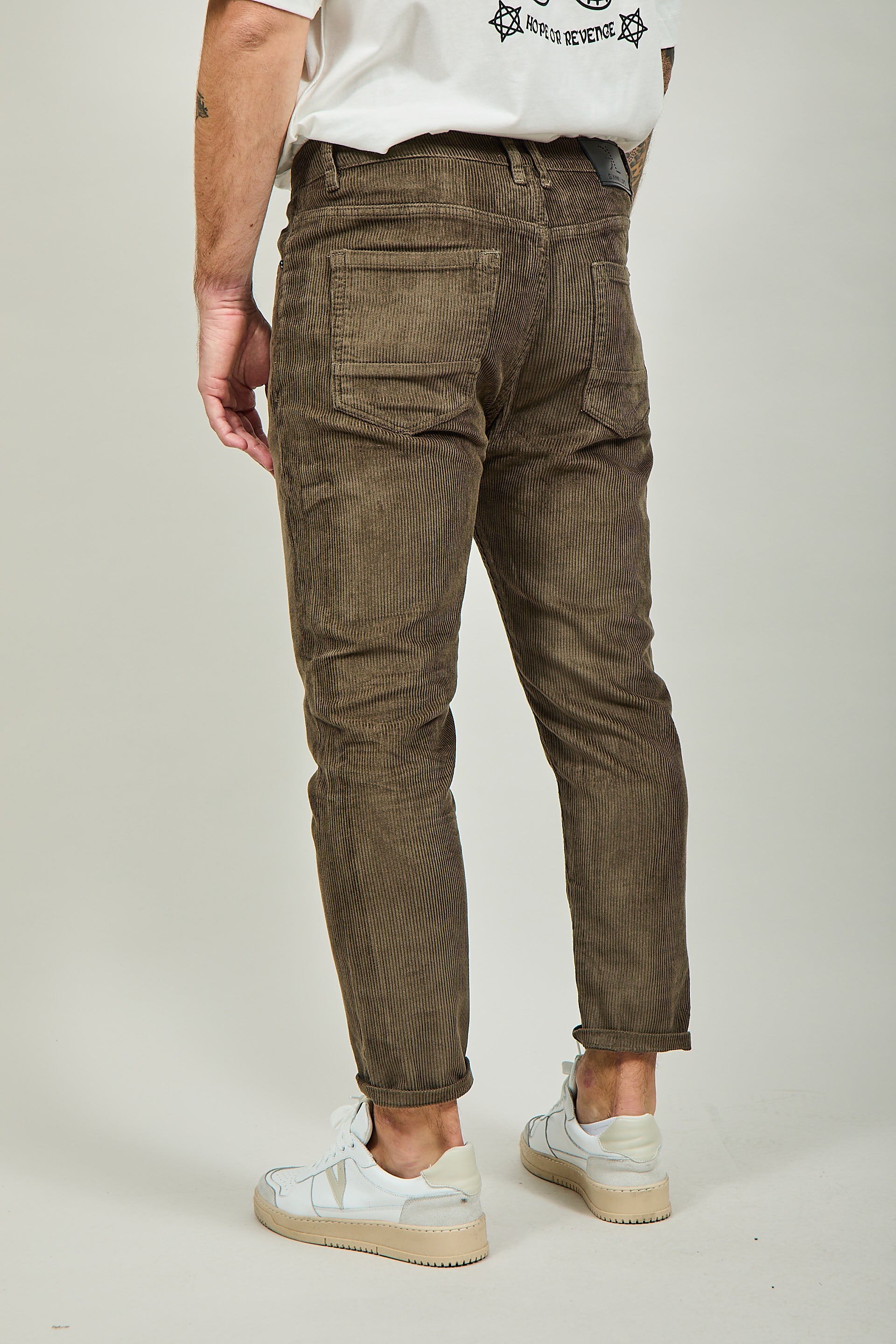Pantalone Gianni Lupo Velluto Mud 6227