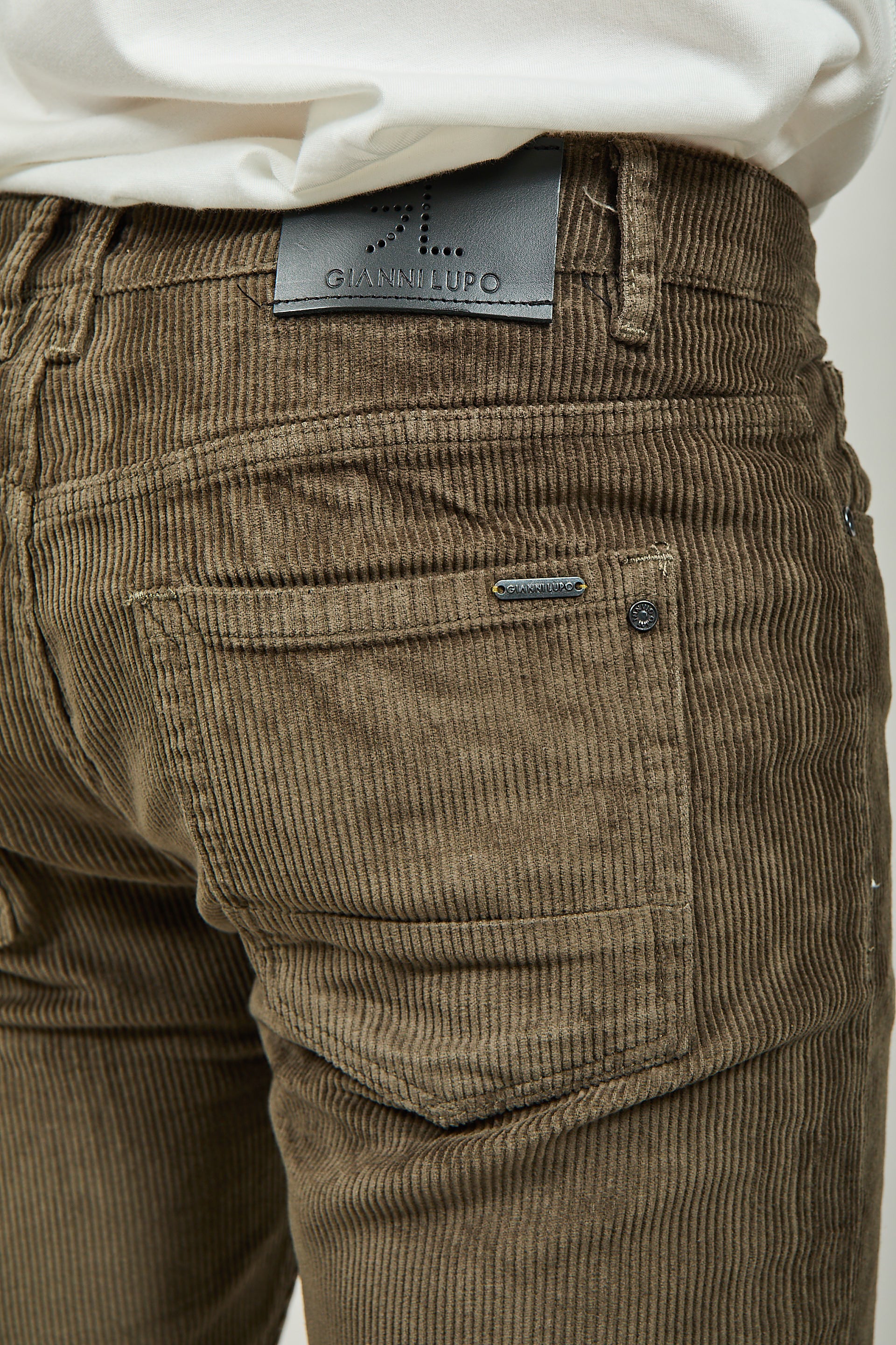 Pantalone Gianni Lupo Velluto Mud 6227