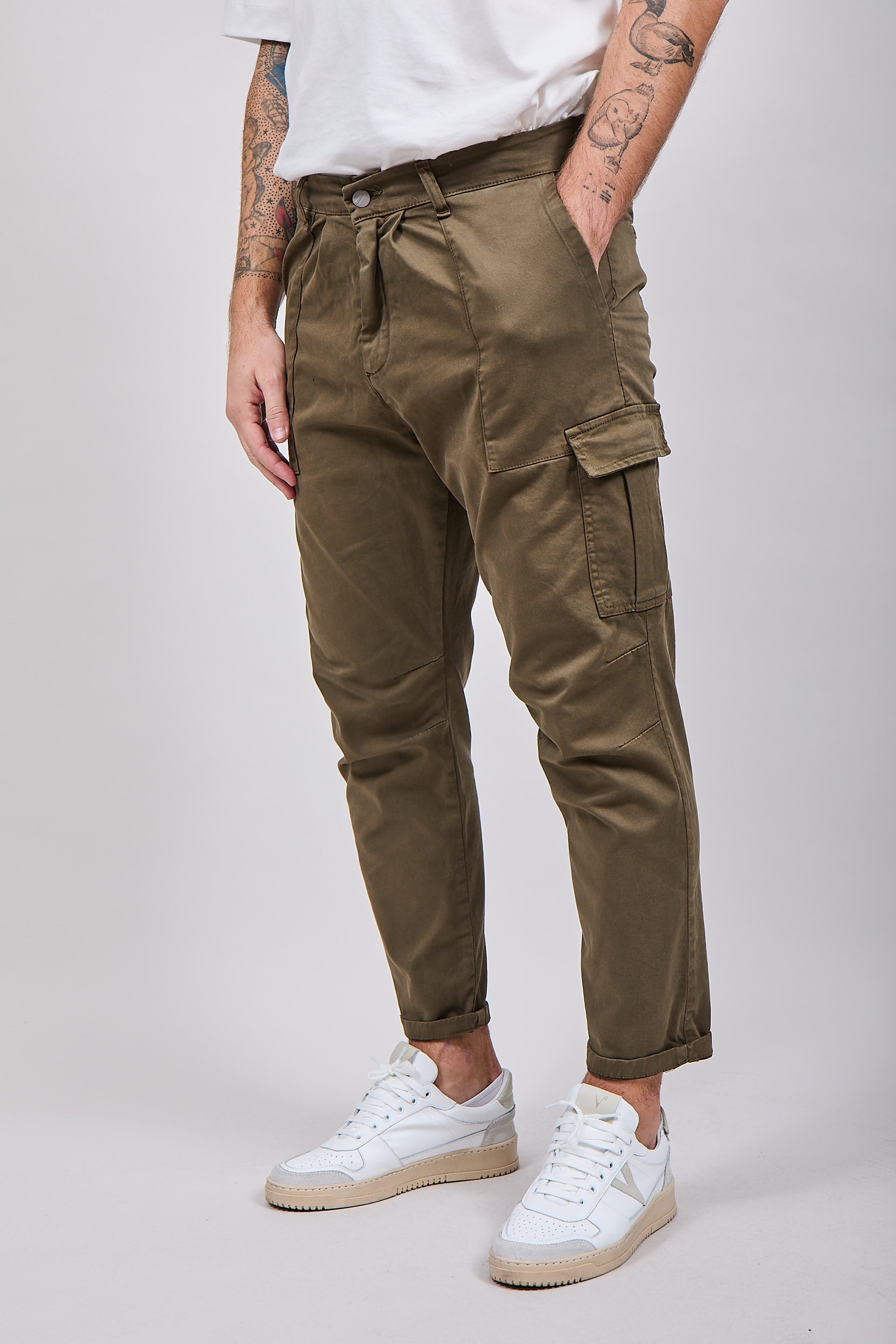 Pantalone Over-d Cargo Militare P40