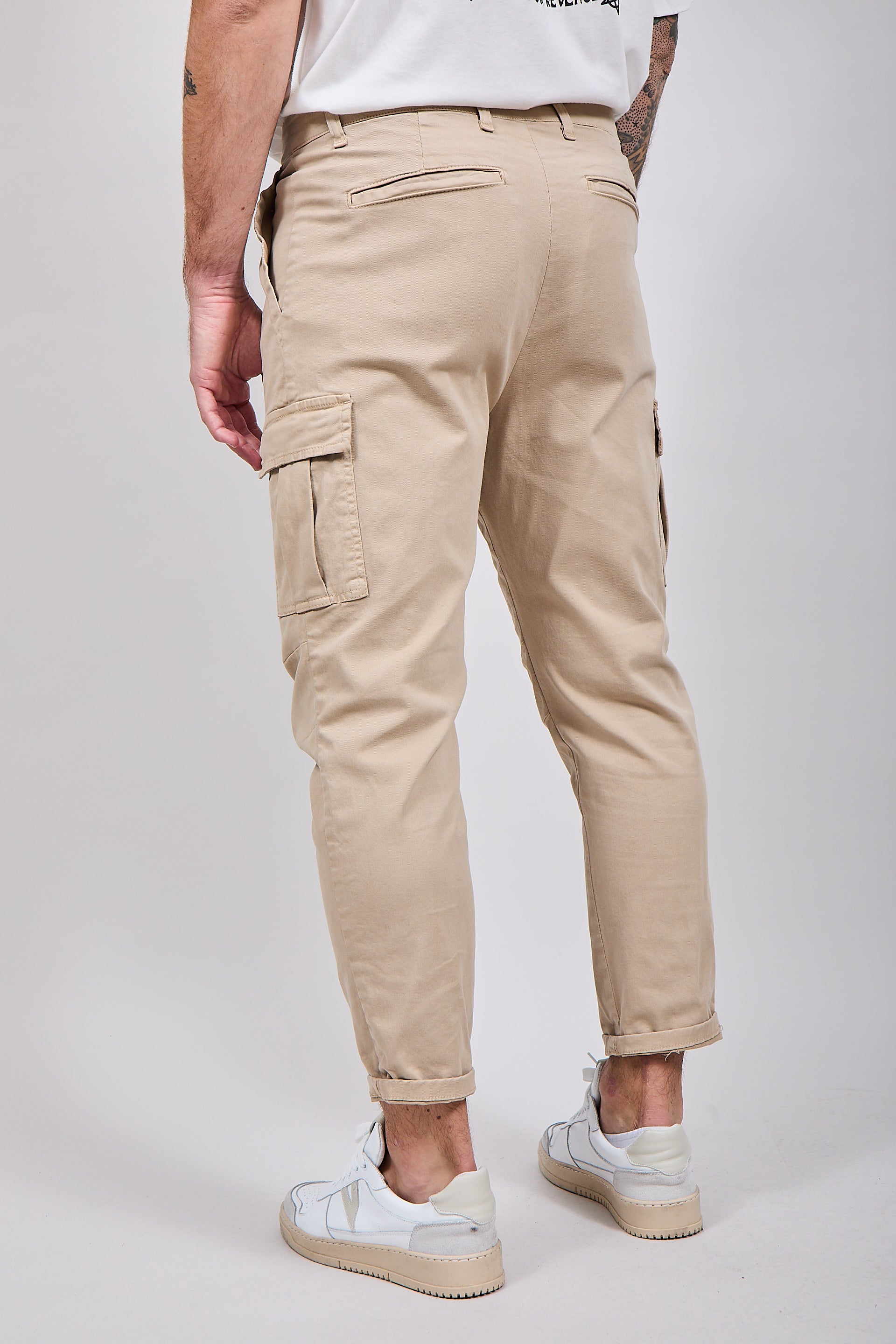 Pantalone Over-d Cargo Beige P40