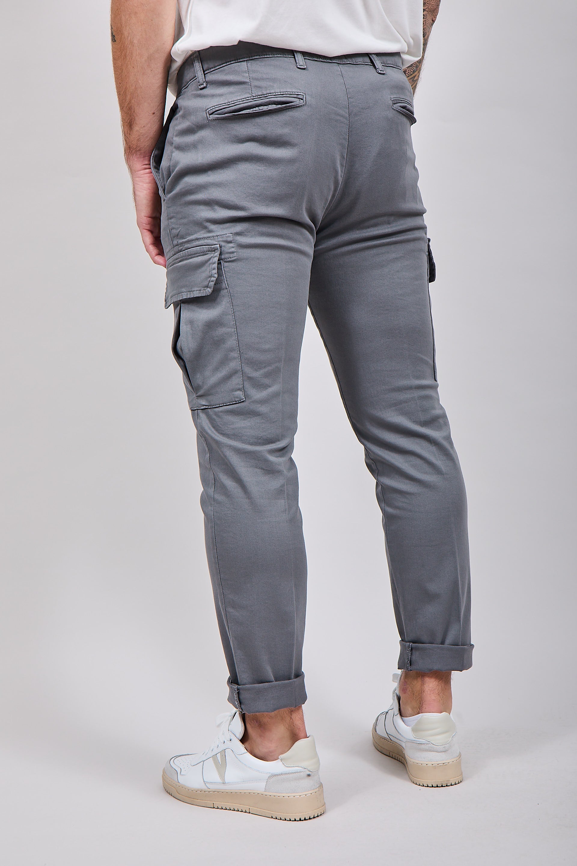 Pantalone Over-d Cargo Grigio P05